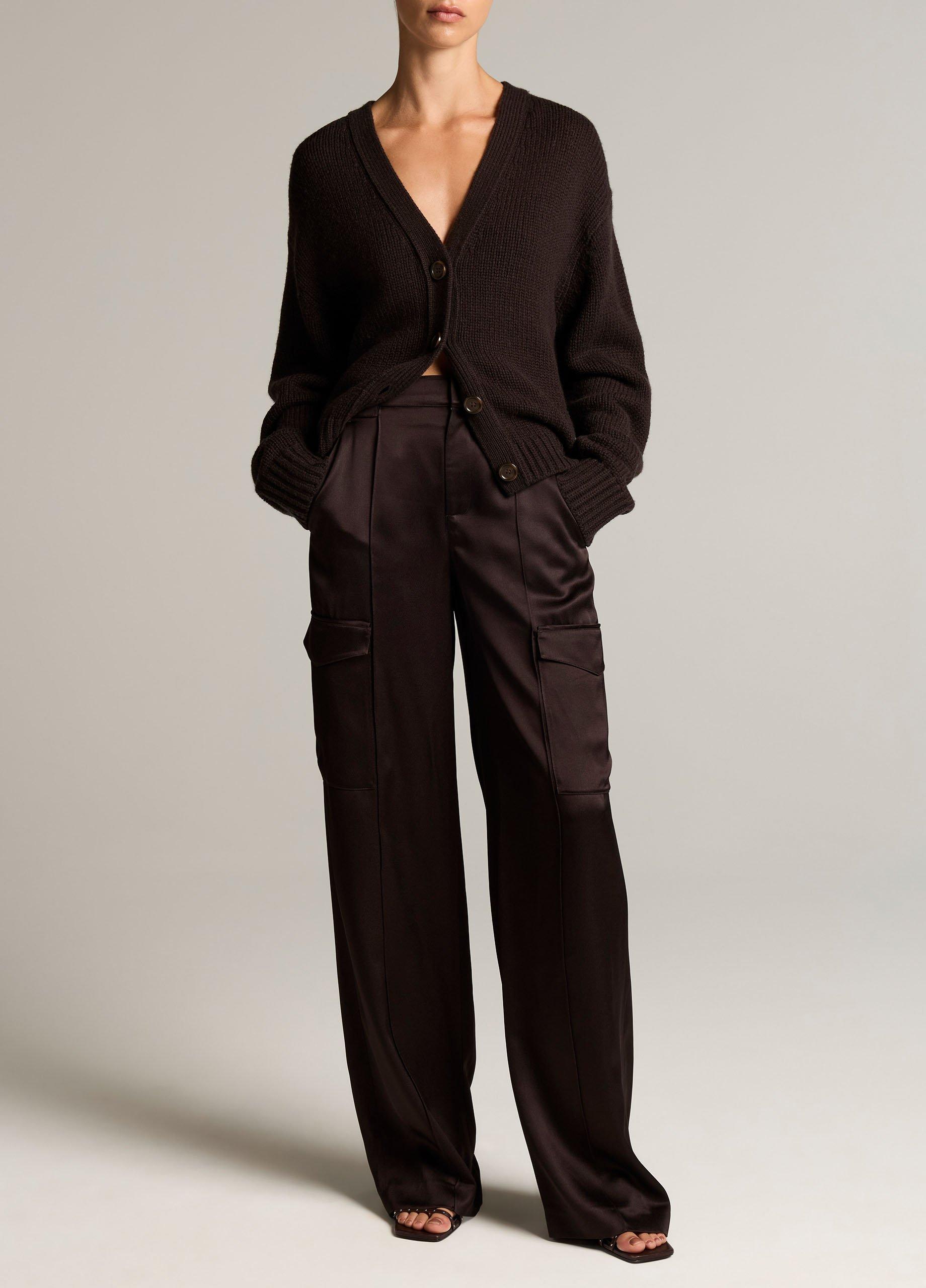 Satin High-Waist Utility Trouser image number 0