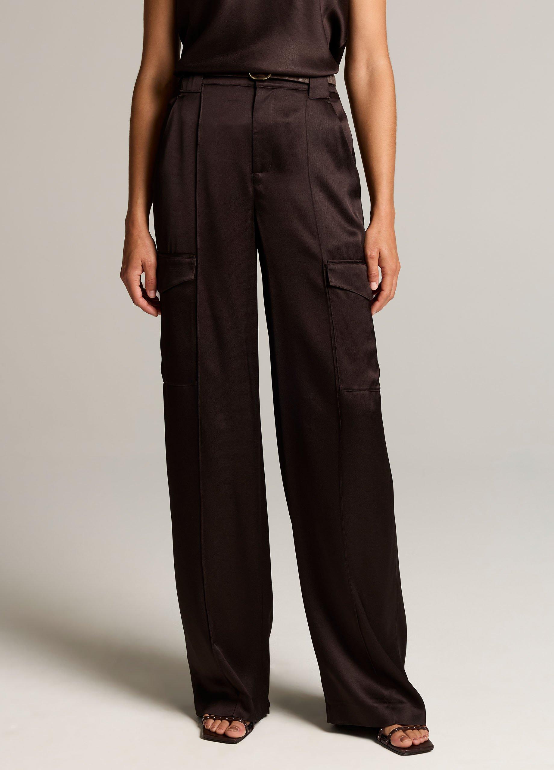 Satin High-Waist Utility Trouser image number 3