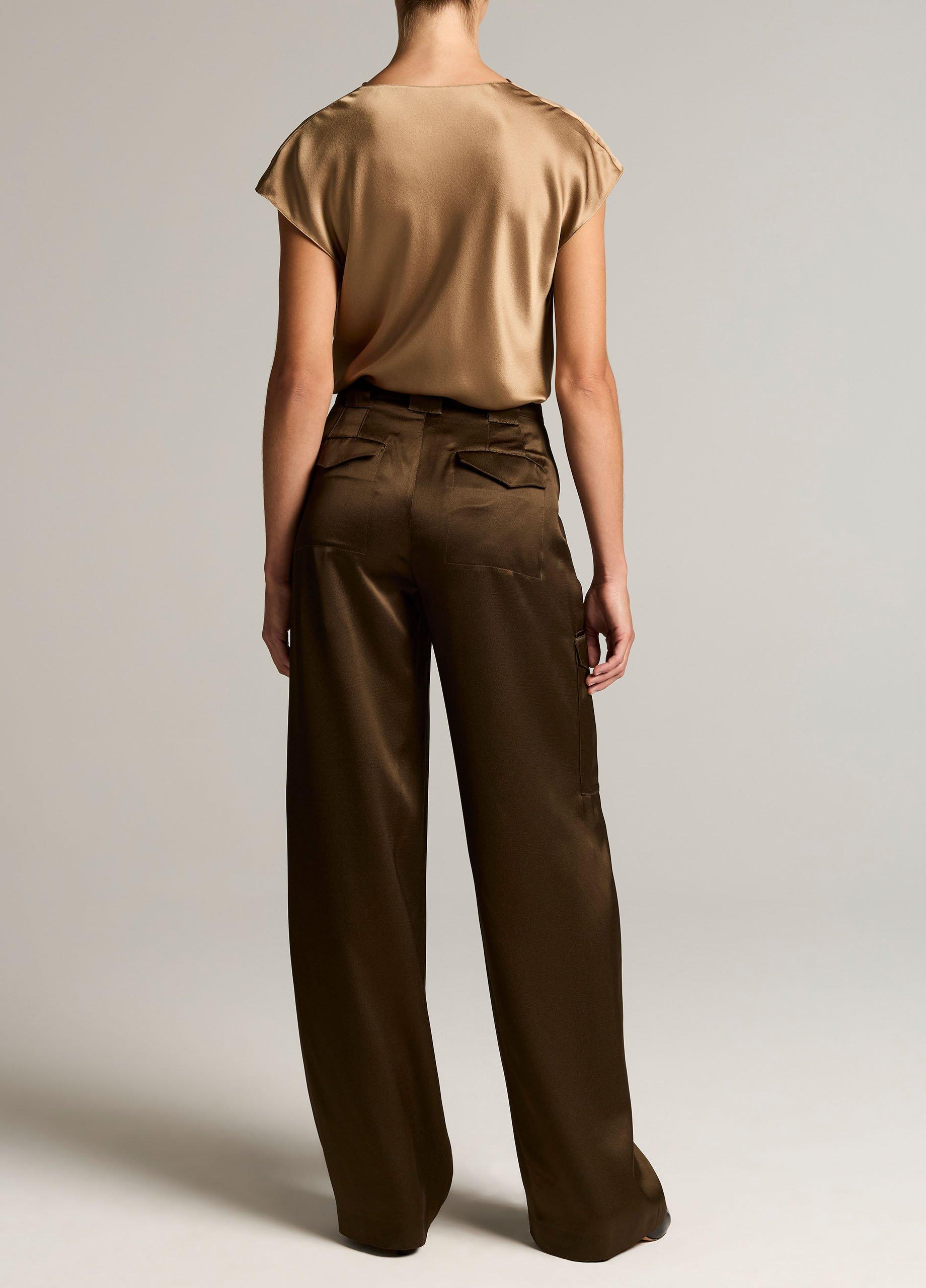 Satin High-Waist Utility Trouser image number 2