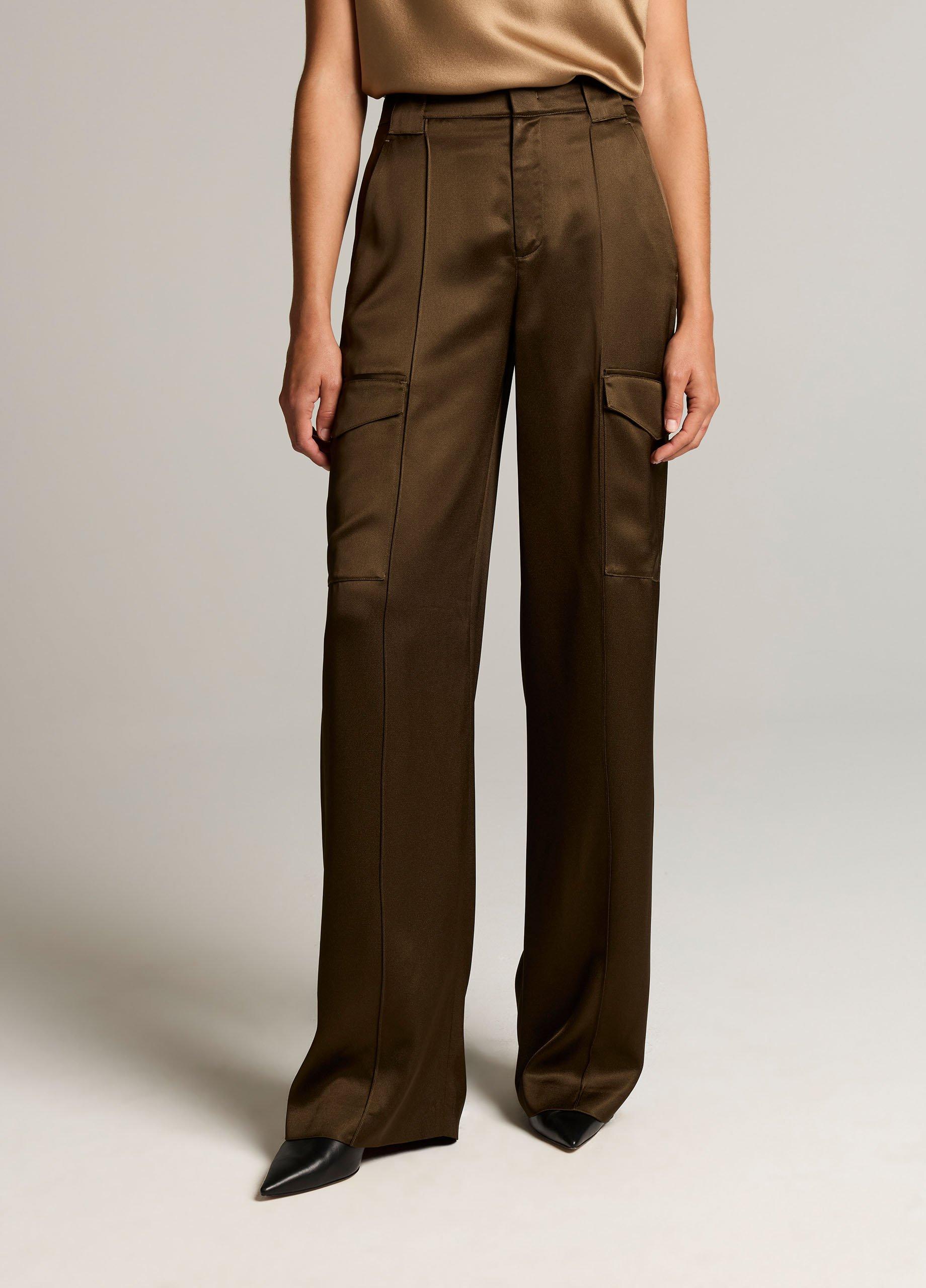 Satin High-Waist Utility Trouser image number 3
