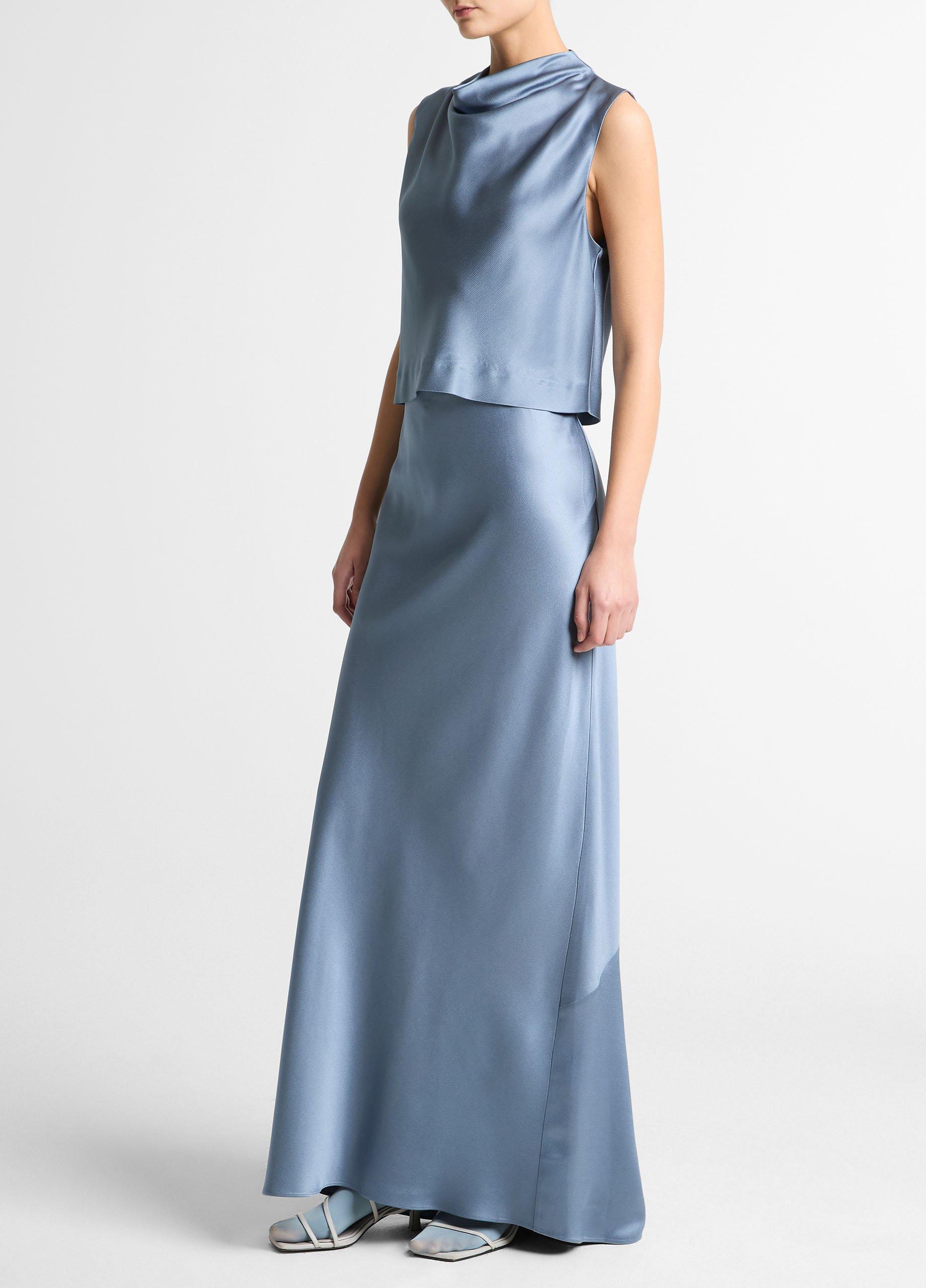 Satin Maxi Slip Skirt image number 1