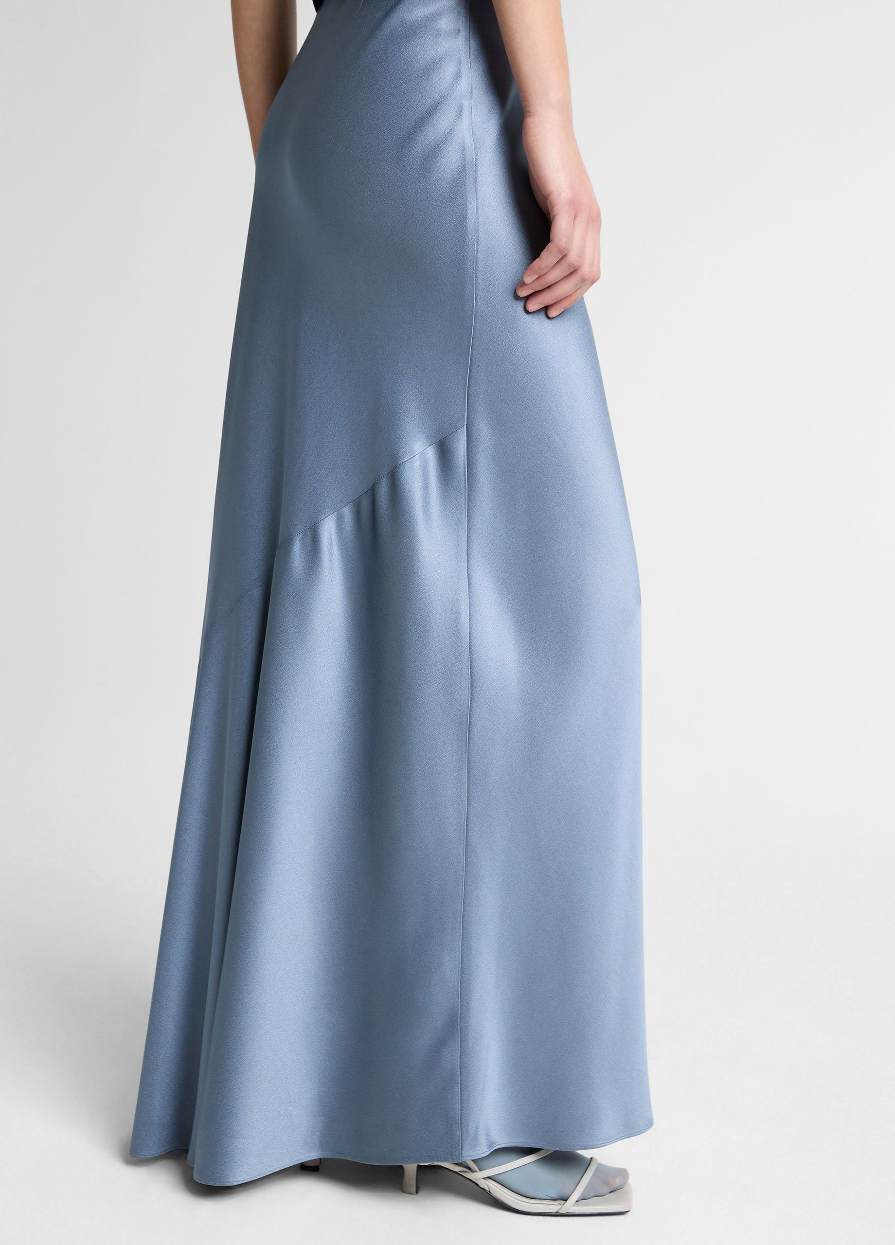 Satin Maxi Slip Skirt image number 3
