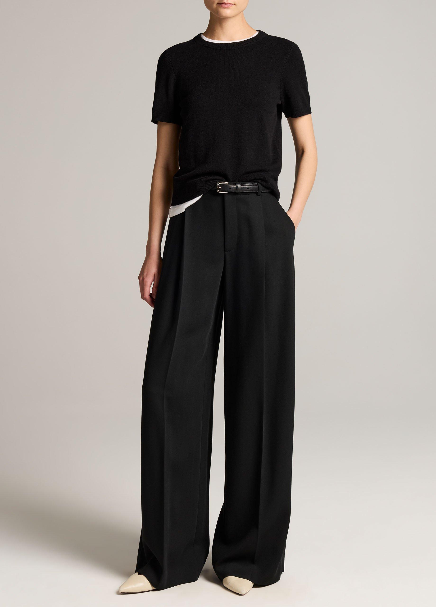 Camille Cotton-Blend Wide-Leg Trouser image number 0