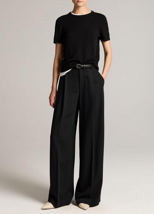 Camille Cotton-Blend Wide-Leg Trouser