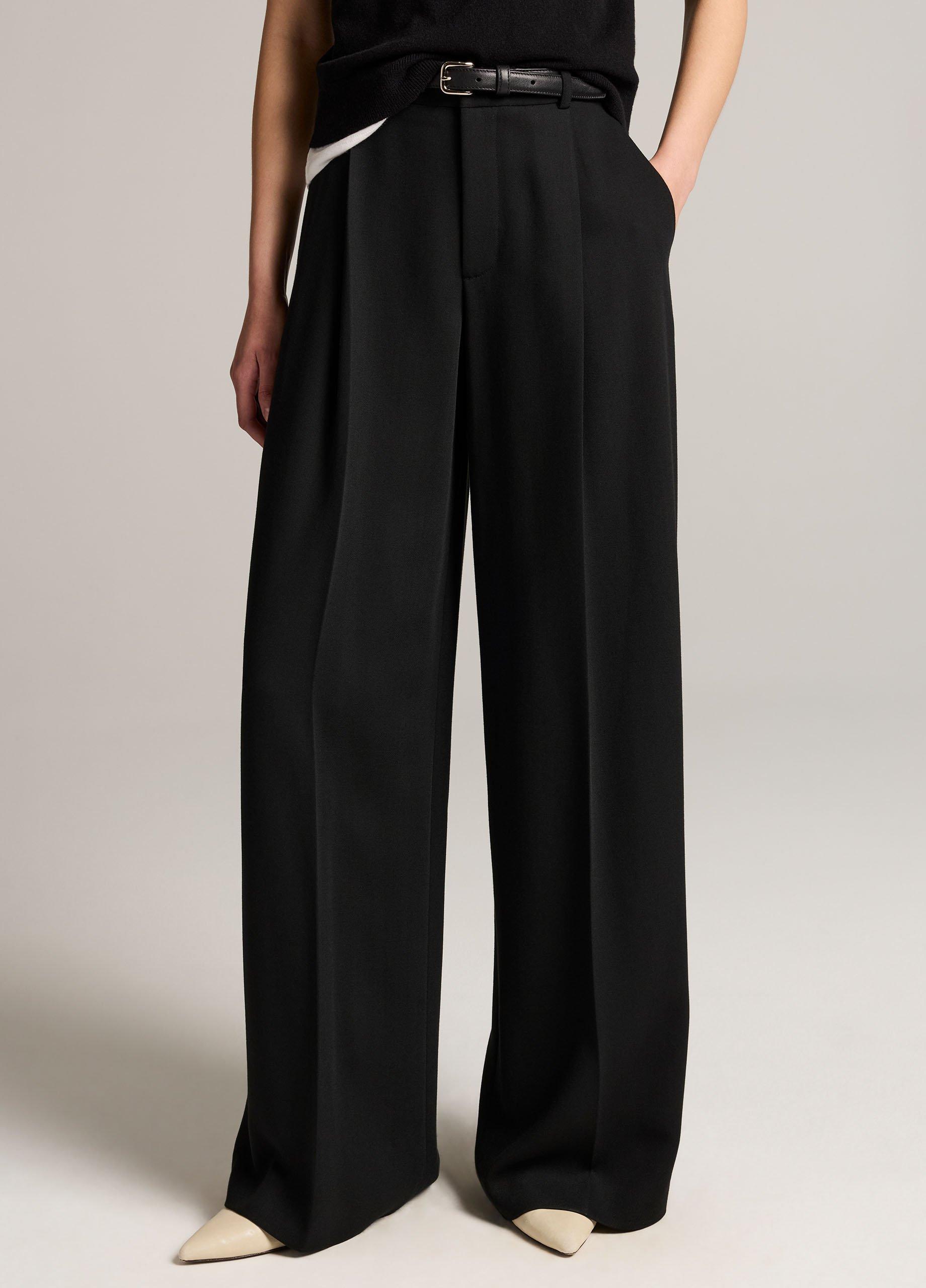 Camille Cotton-Blend Wide-Leg Trouser image number 3