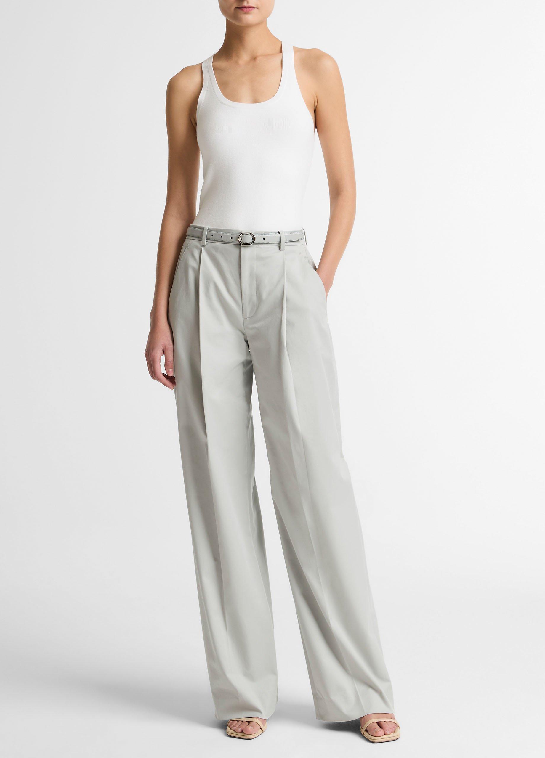 Camille Cotton-Blend Wide-Leg Trouser image number 0