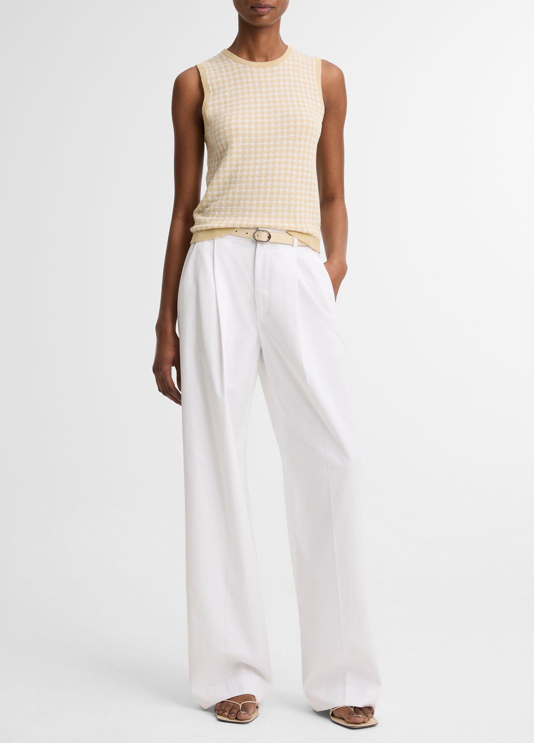 Camille Cotton-Blend Wide-Leg Trouser image number 0