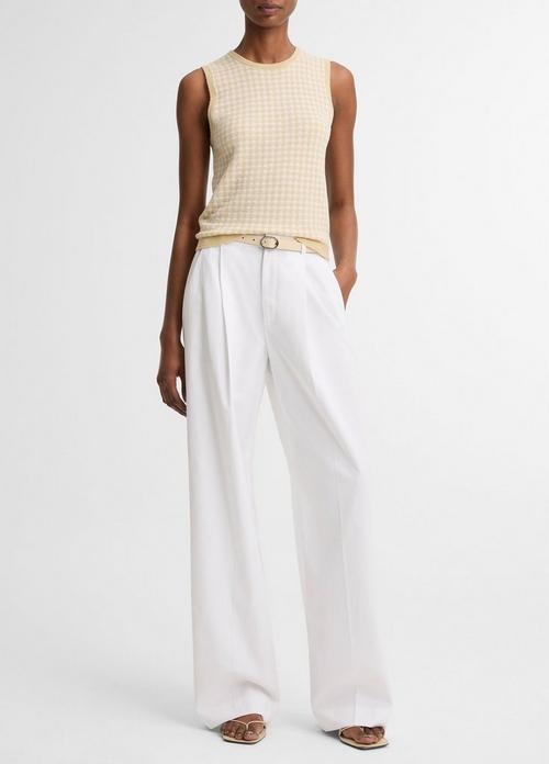 Camille Cotton-Blend Wide-Leg Trouser