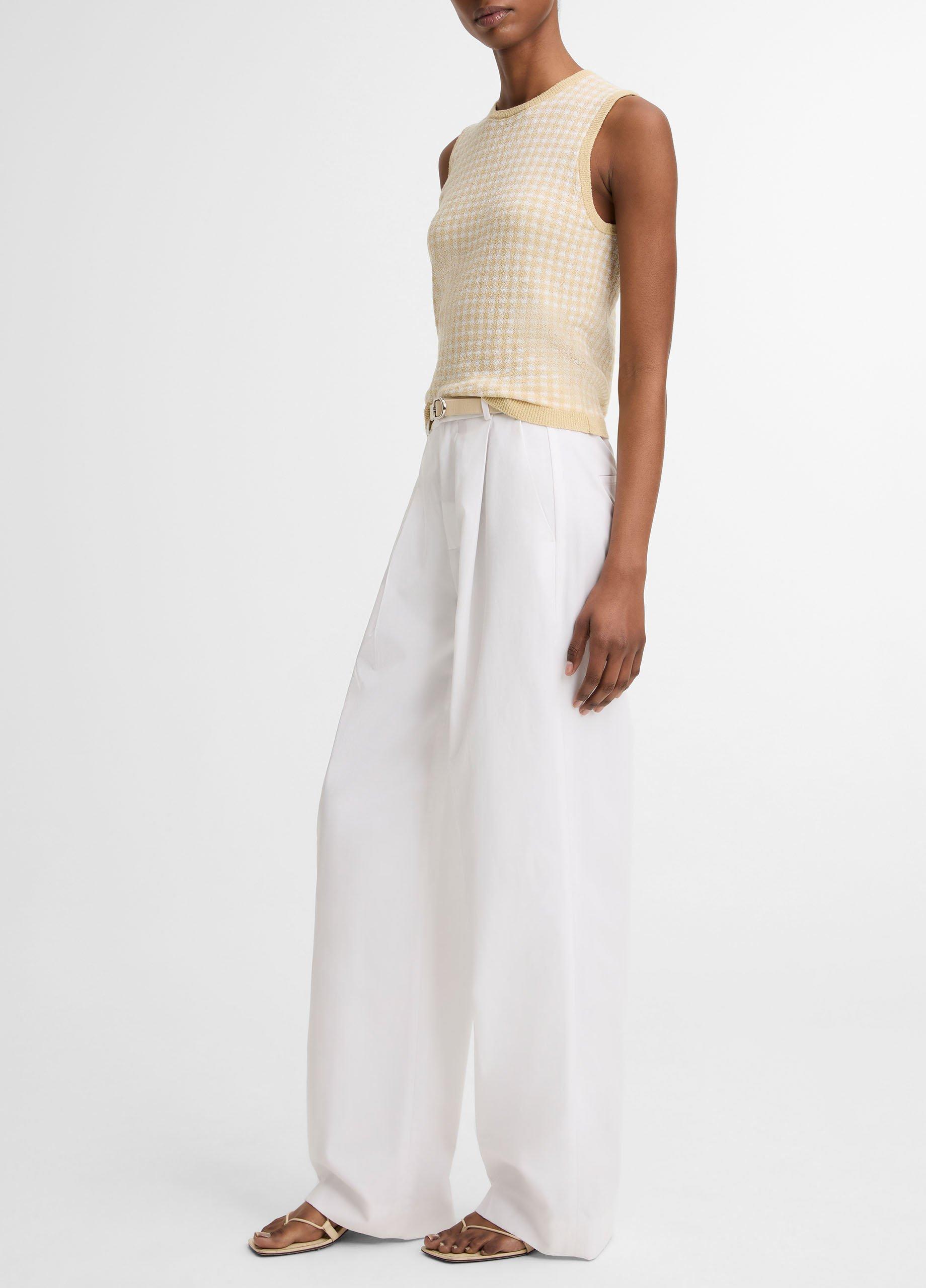 Camille Cotton-Blend Wide-Leg Trouser image number 1