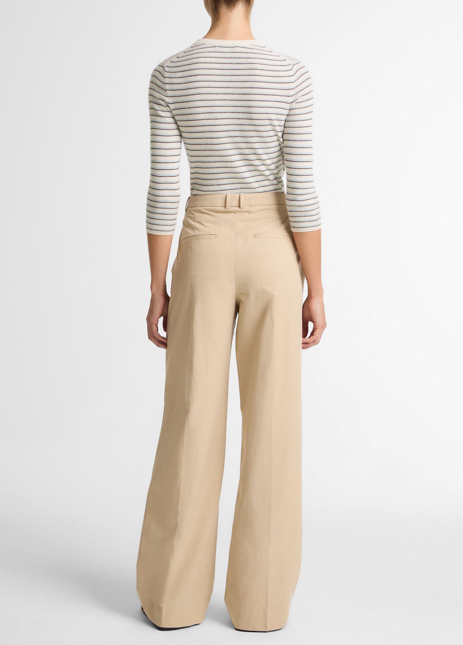 Camille Cotton-Blend Wide-Leg Trouser image number 2