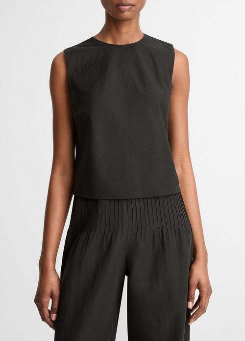 Linen Crew Neck Shell