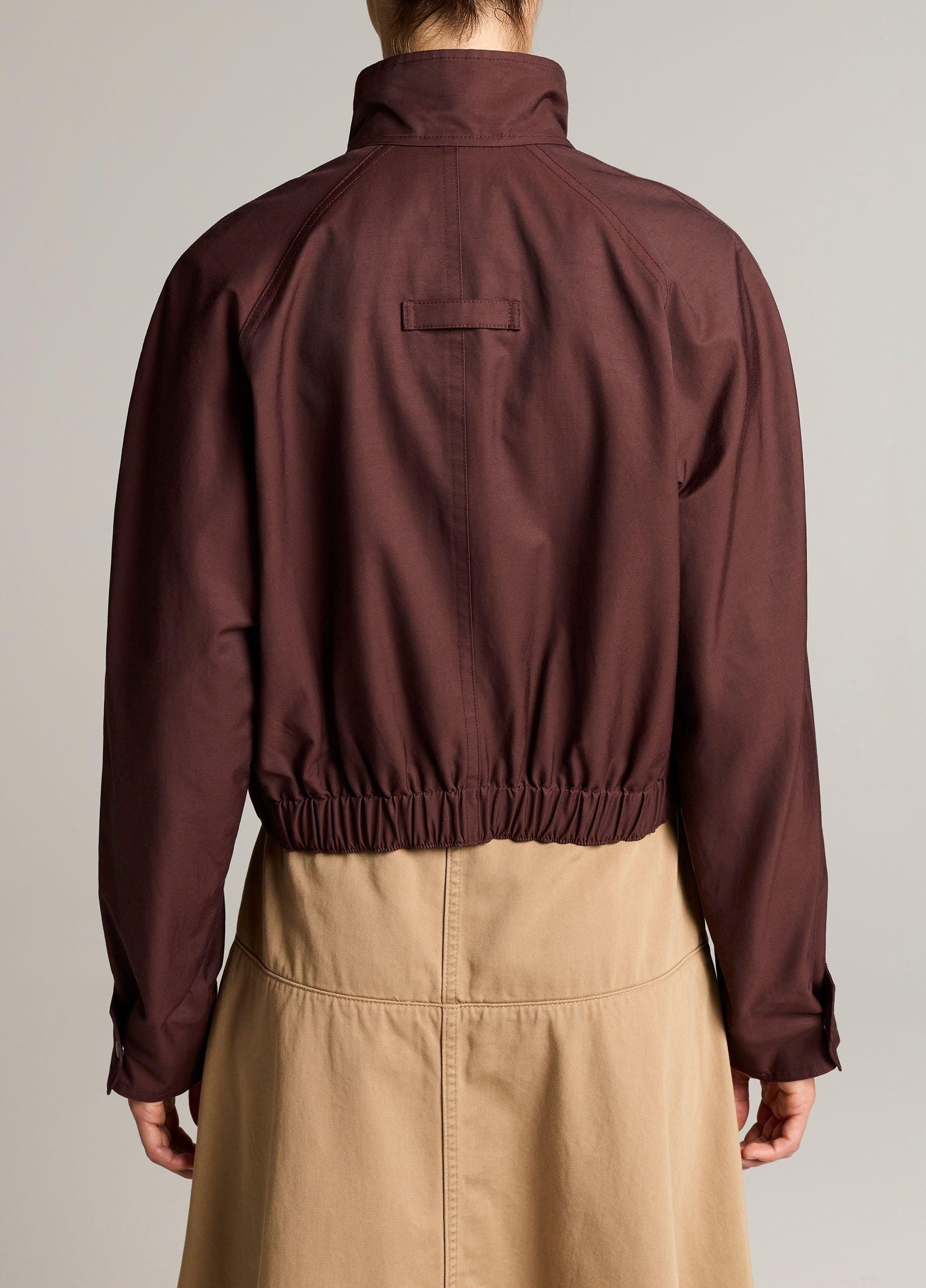 Cotton-Blend Funnel-Neck Jacket image number 2