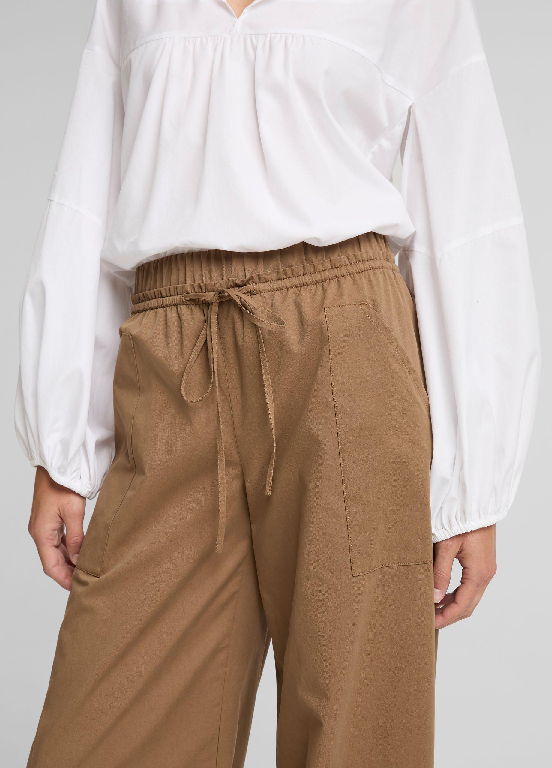 Cotton Double-Waist Drawstring Pant image number 3