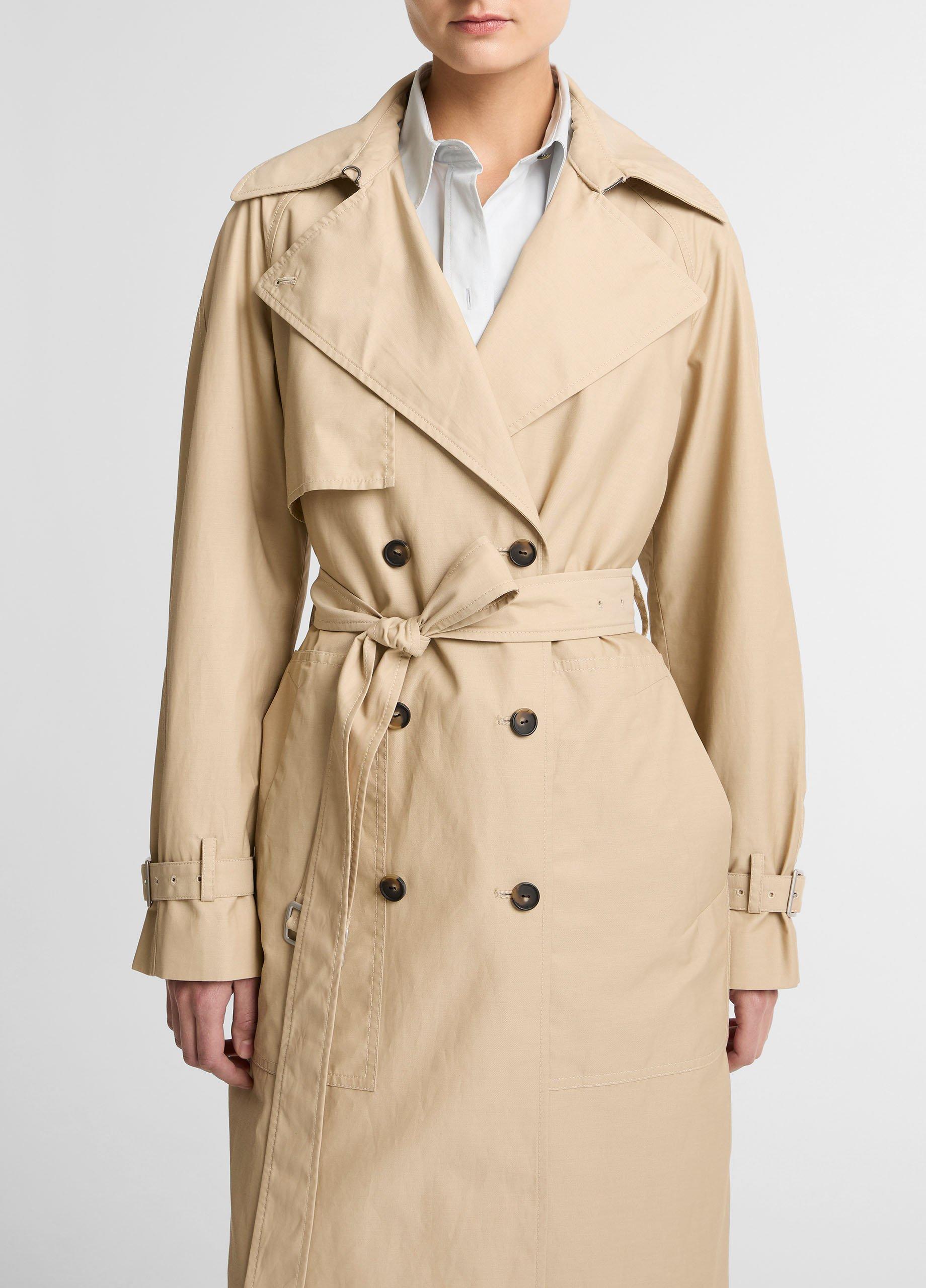 Fine Cotton-Blend Twill Trench Coat image number 3