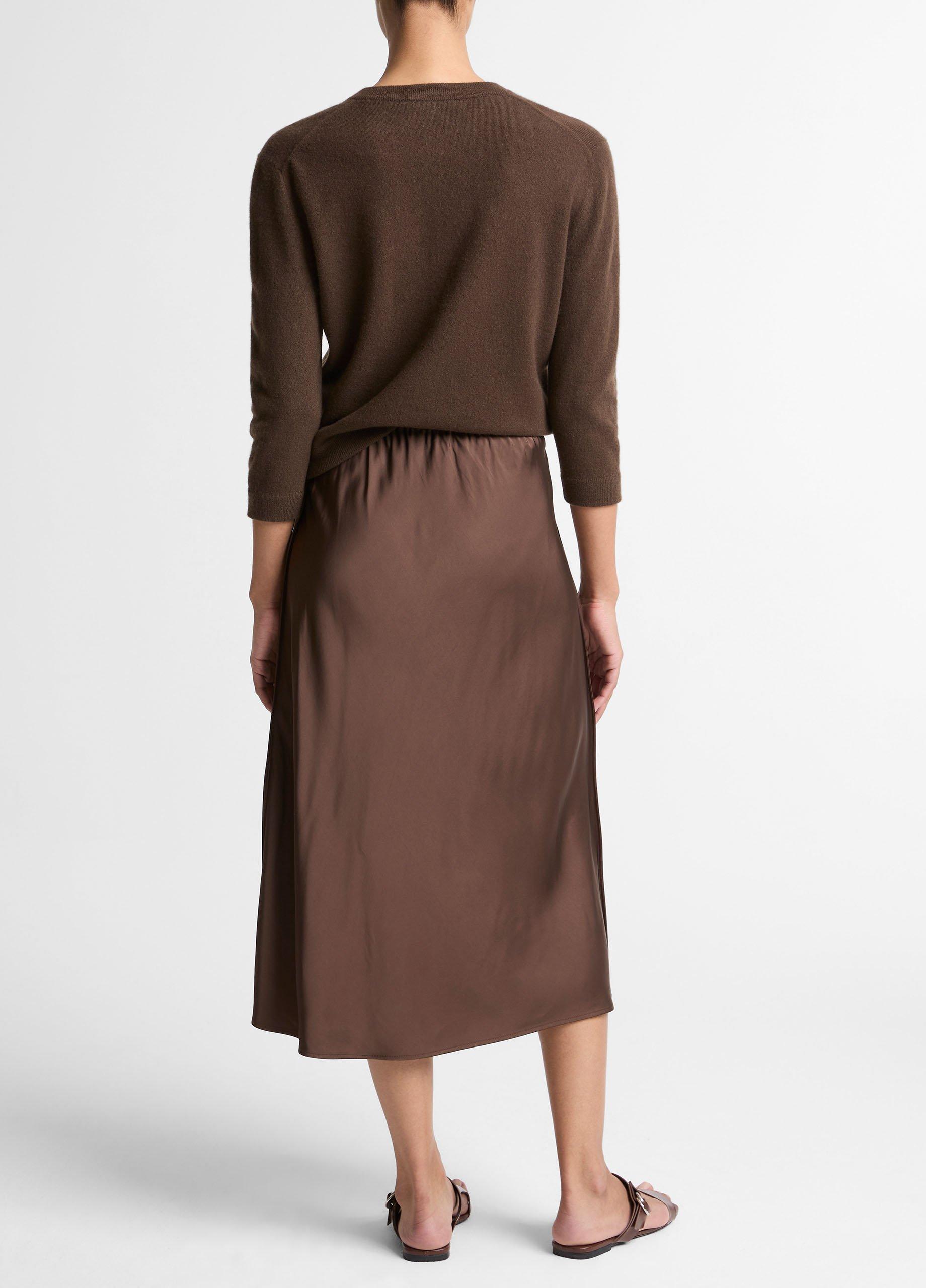 Matte Satin Slip Skirt image number 2