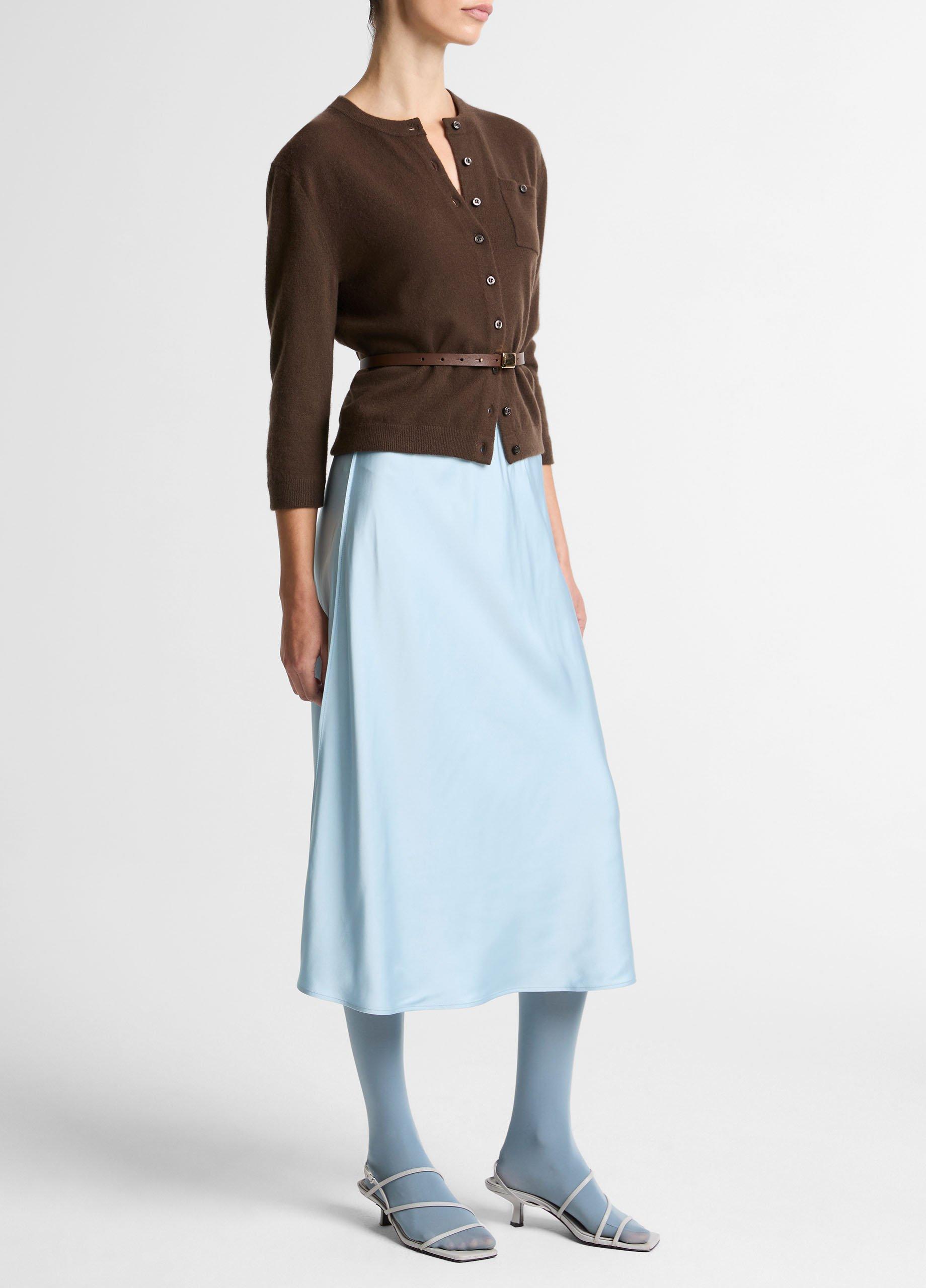 Matte Satin Slip Skirt image number 1