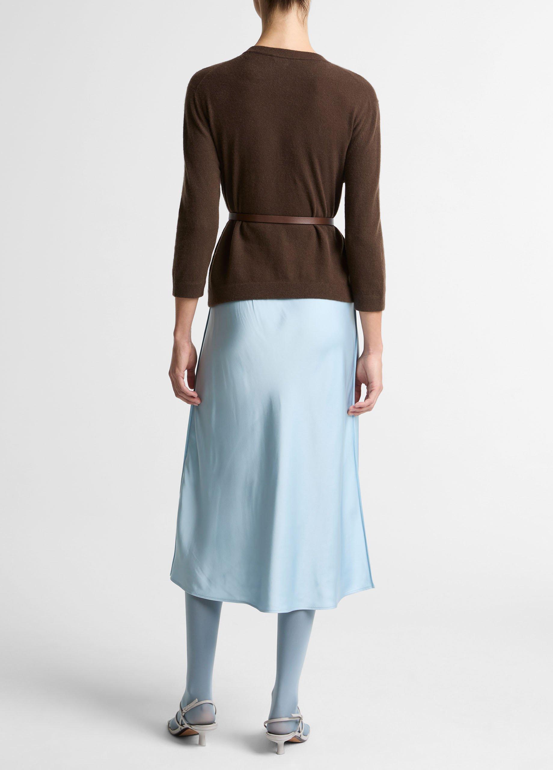 Matte Satin Slip Skirt image number 2