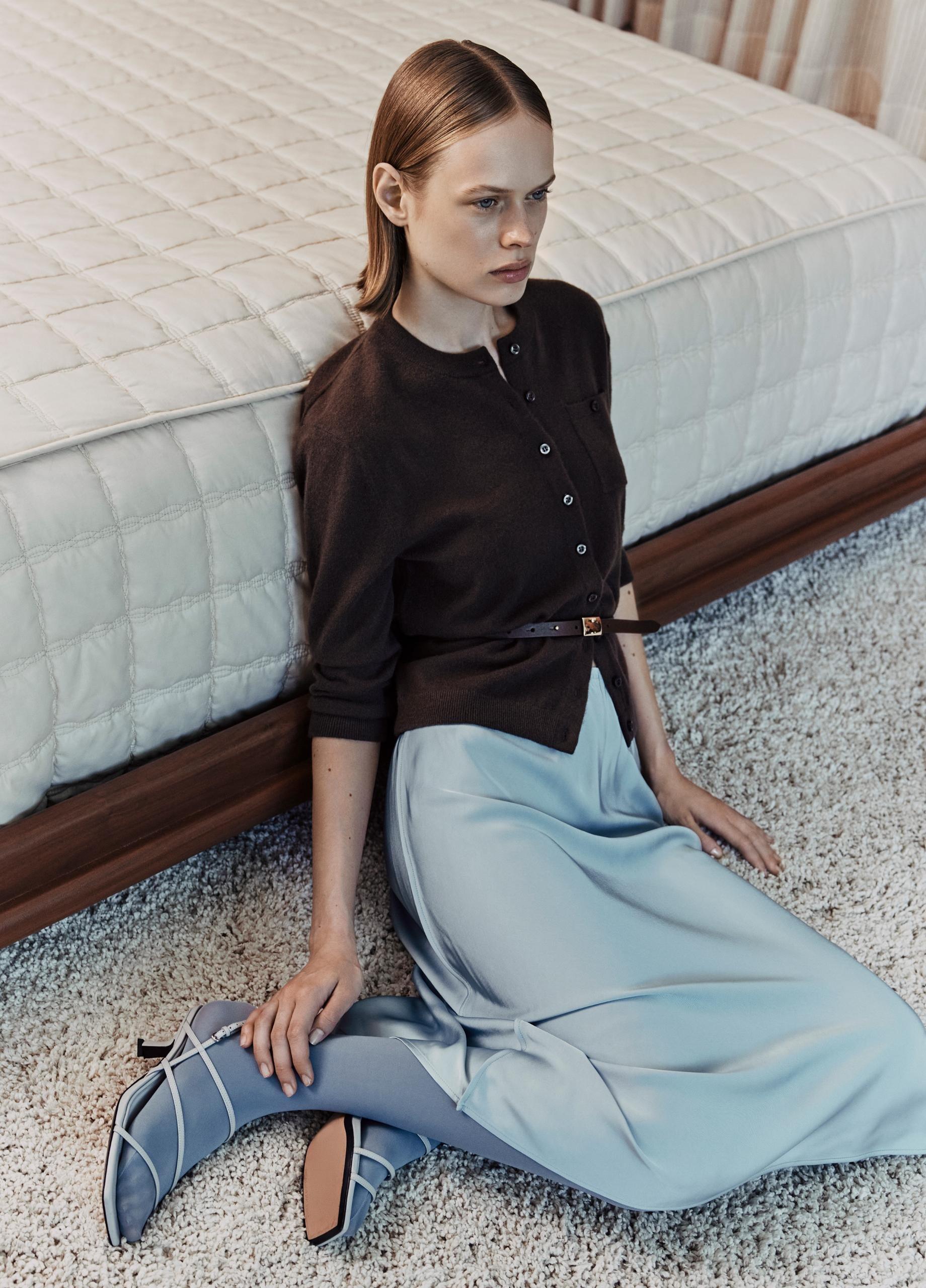 Matte Satin Slip Skirt image number 4