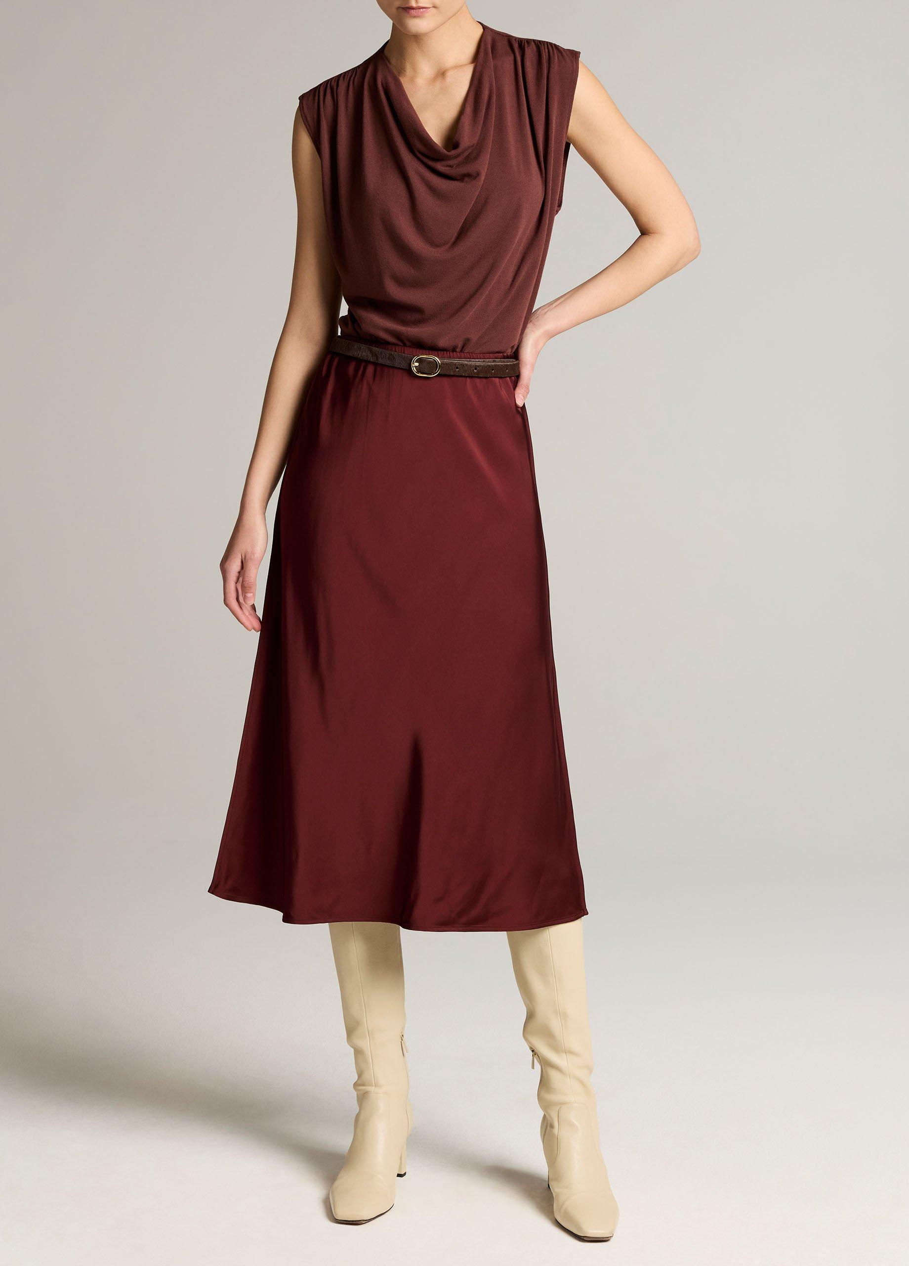 Matte Satin Slip Skirt image number 0