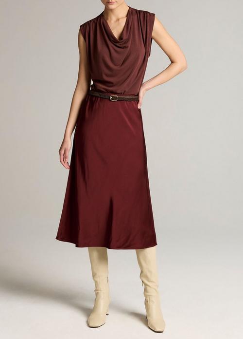 Matte Satin Slip Skirt