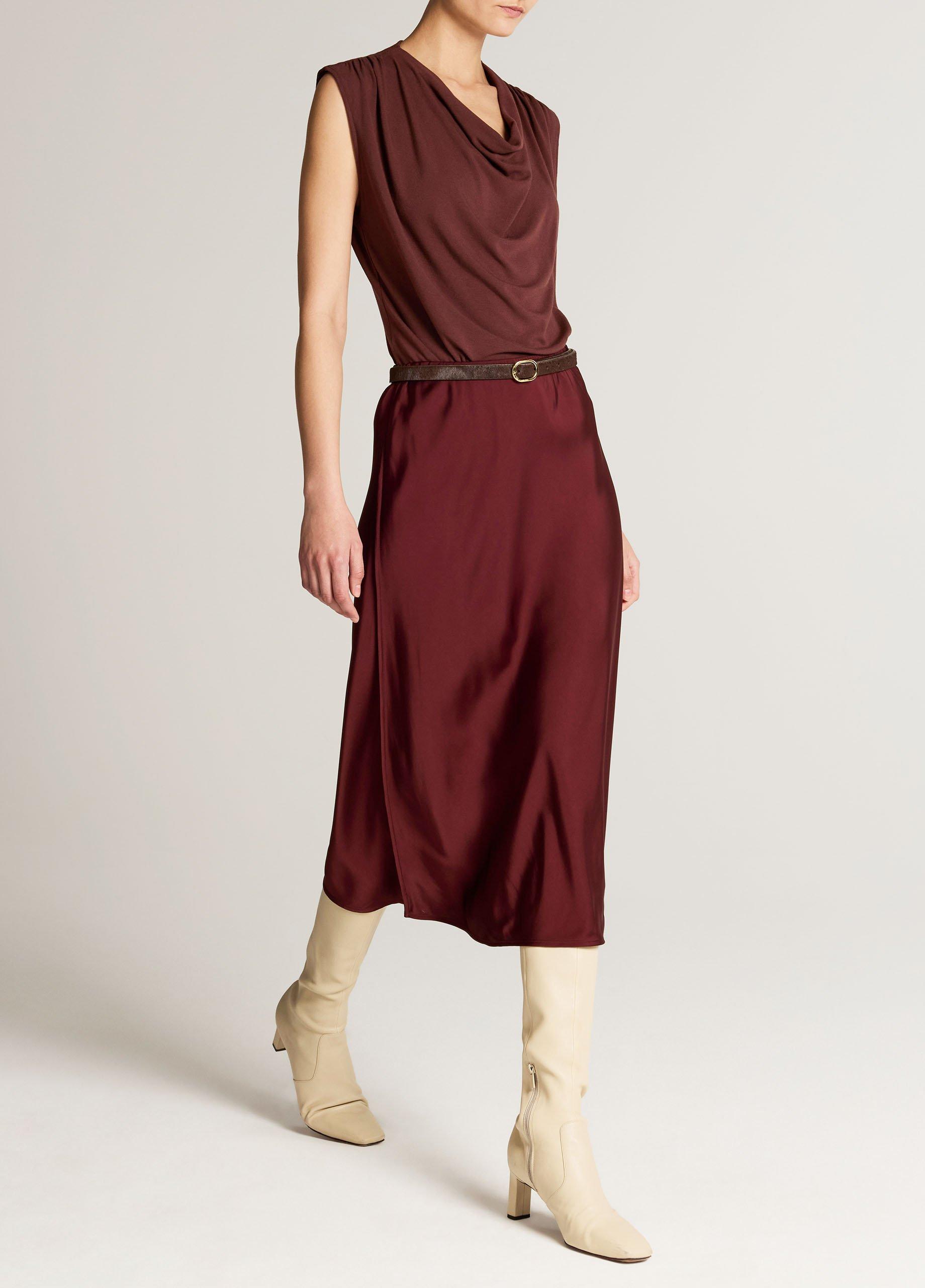Matte Satin Slip Skirt image number 1