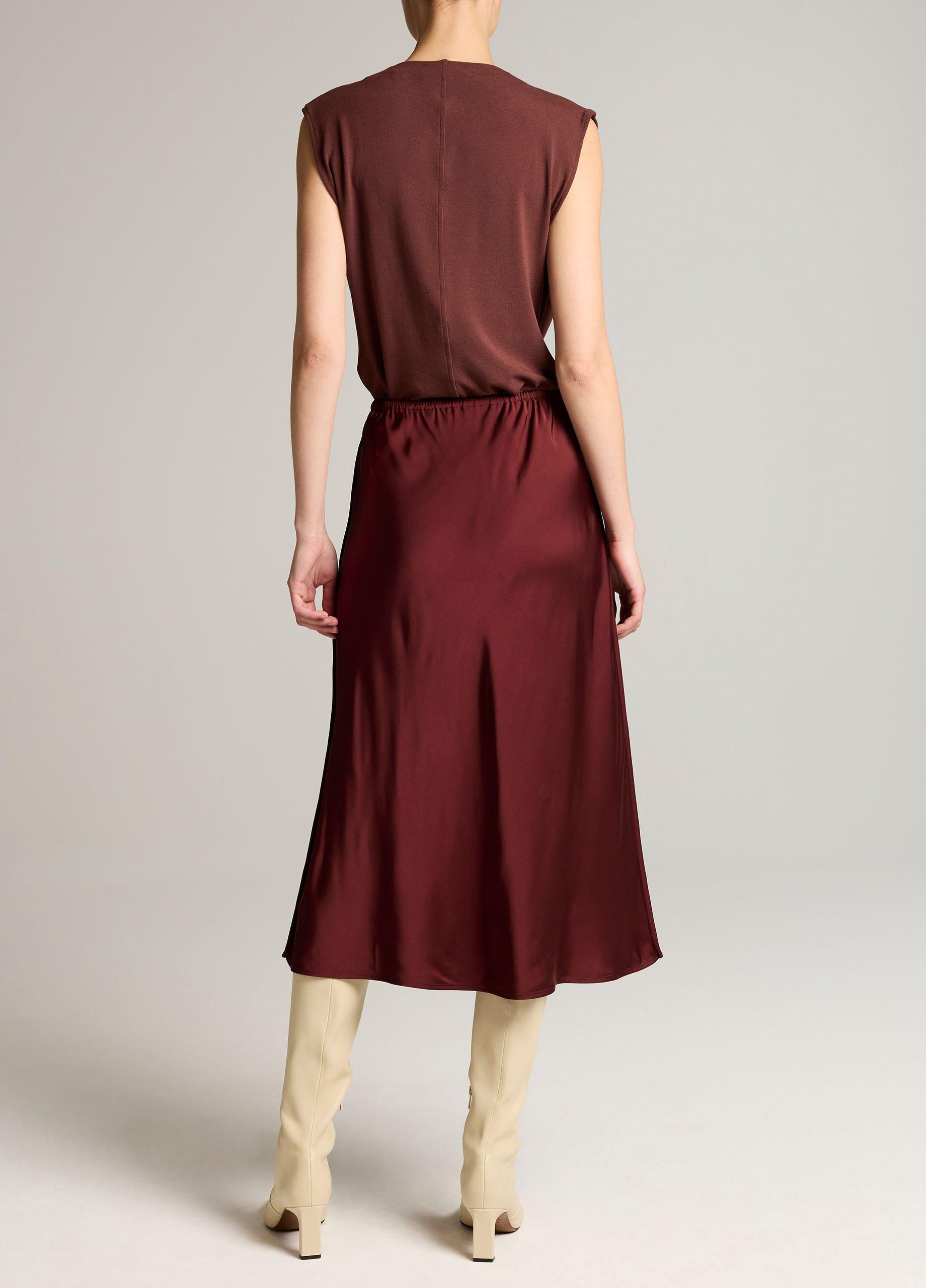 Matte Satin Slip Skirt image number 2