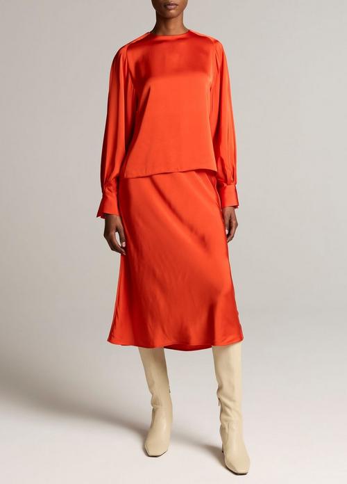 Matte Satin Slip Skirt