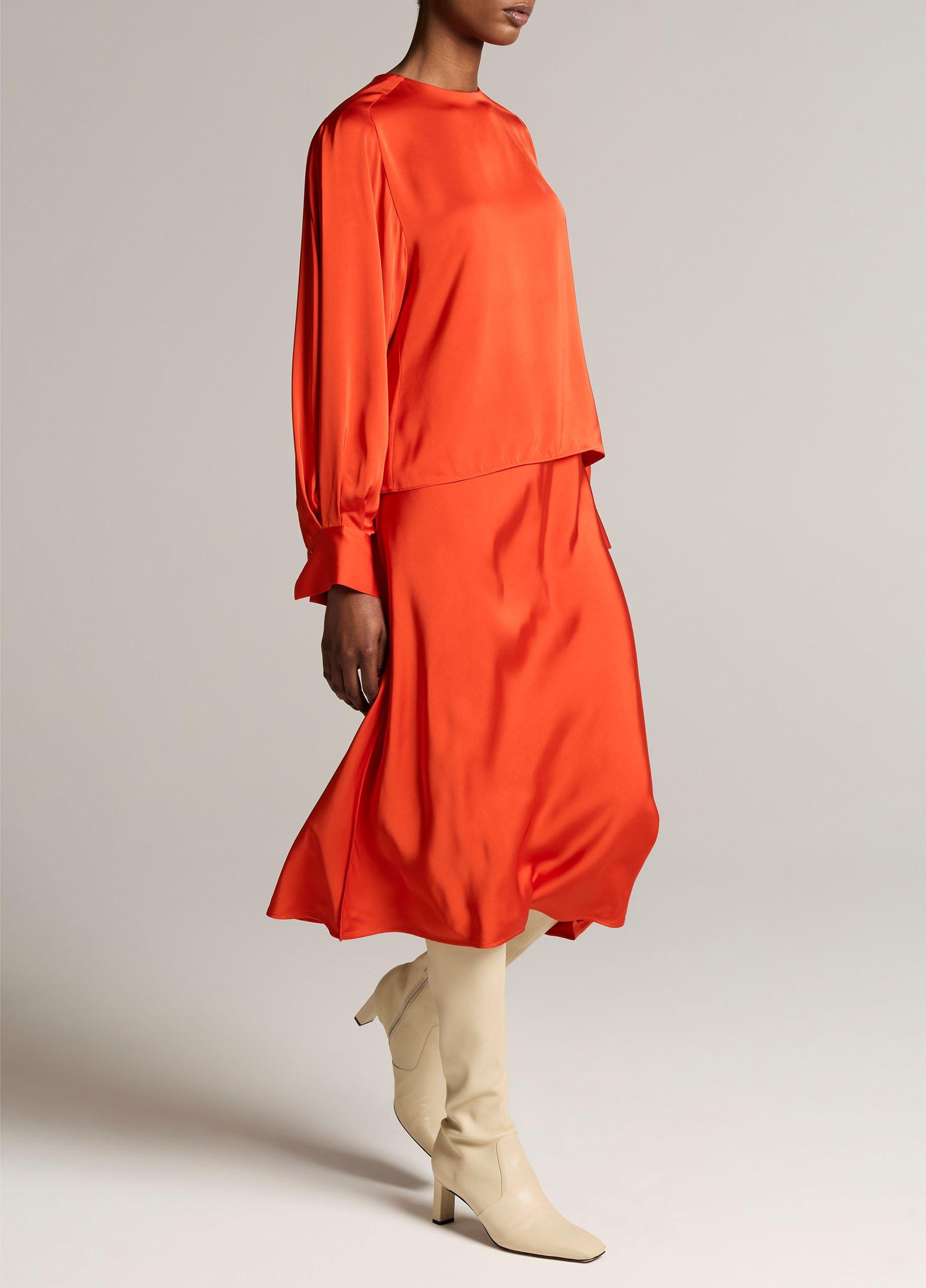 Matte Satin Slip Skirt image number 1
