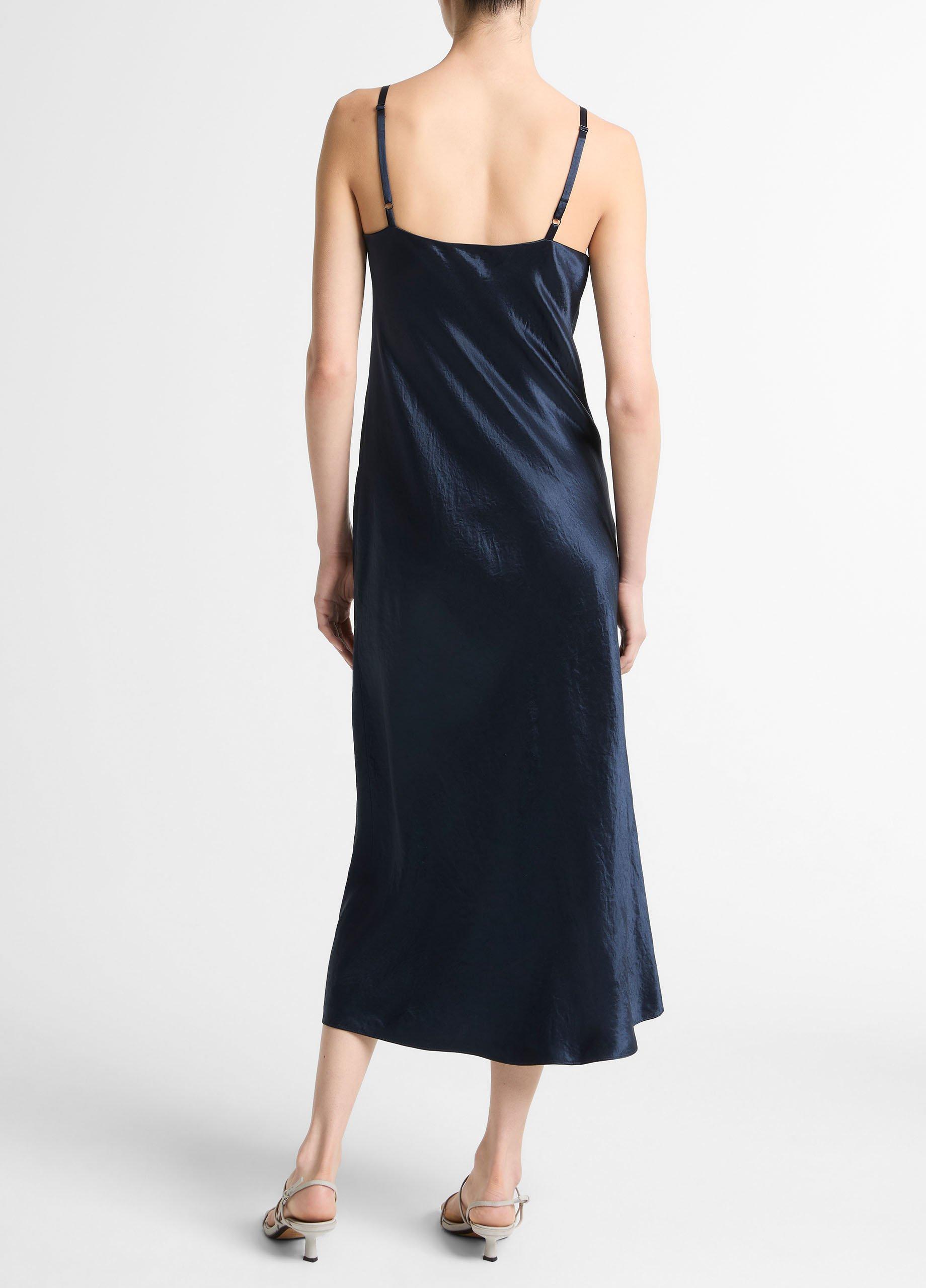 Satin V-Neck Slip Dress image number 2