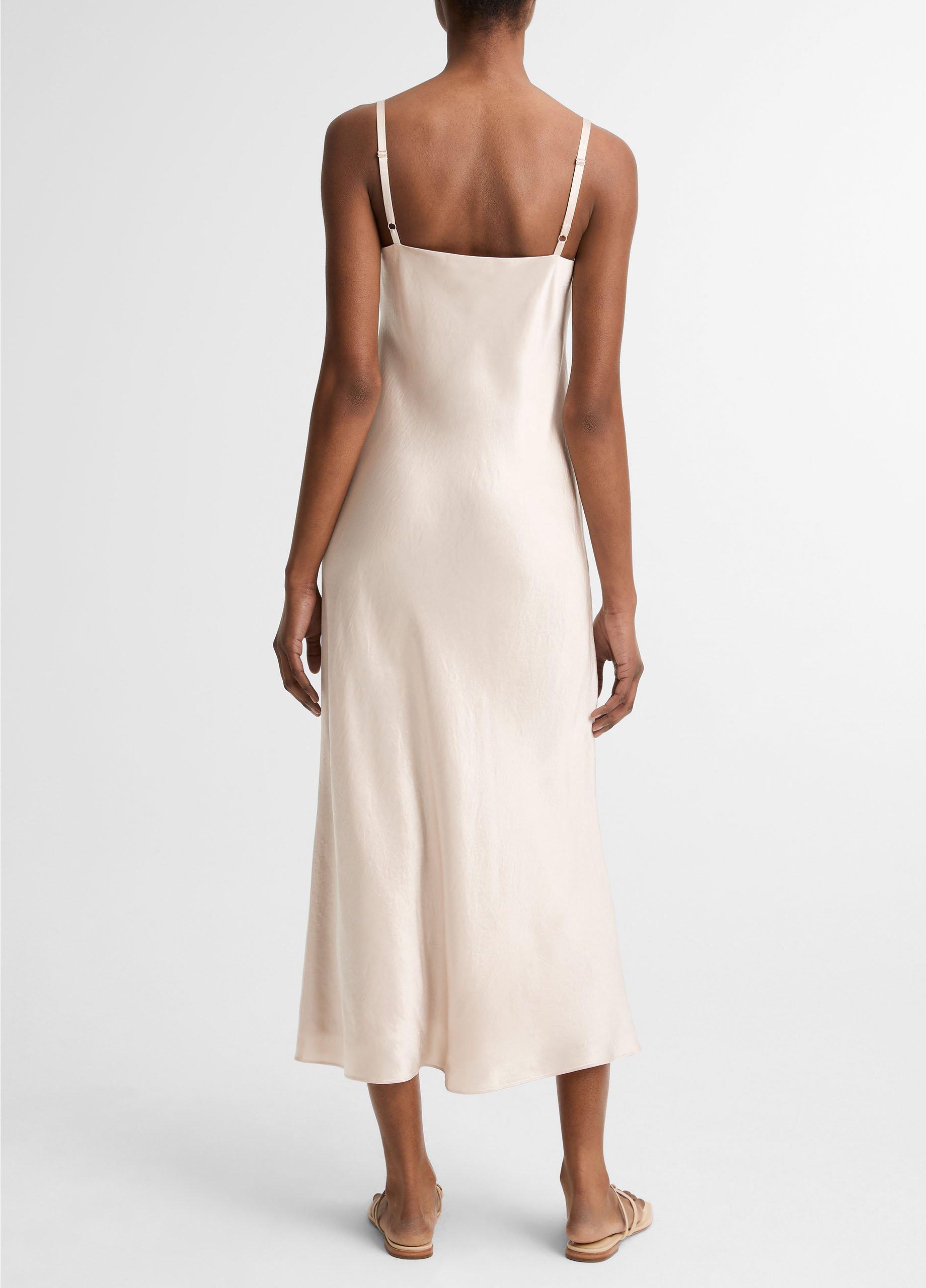Satin V-Neck Slip Dress image number 2