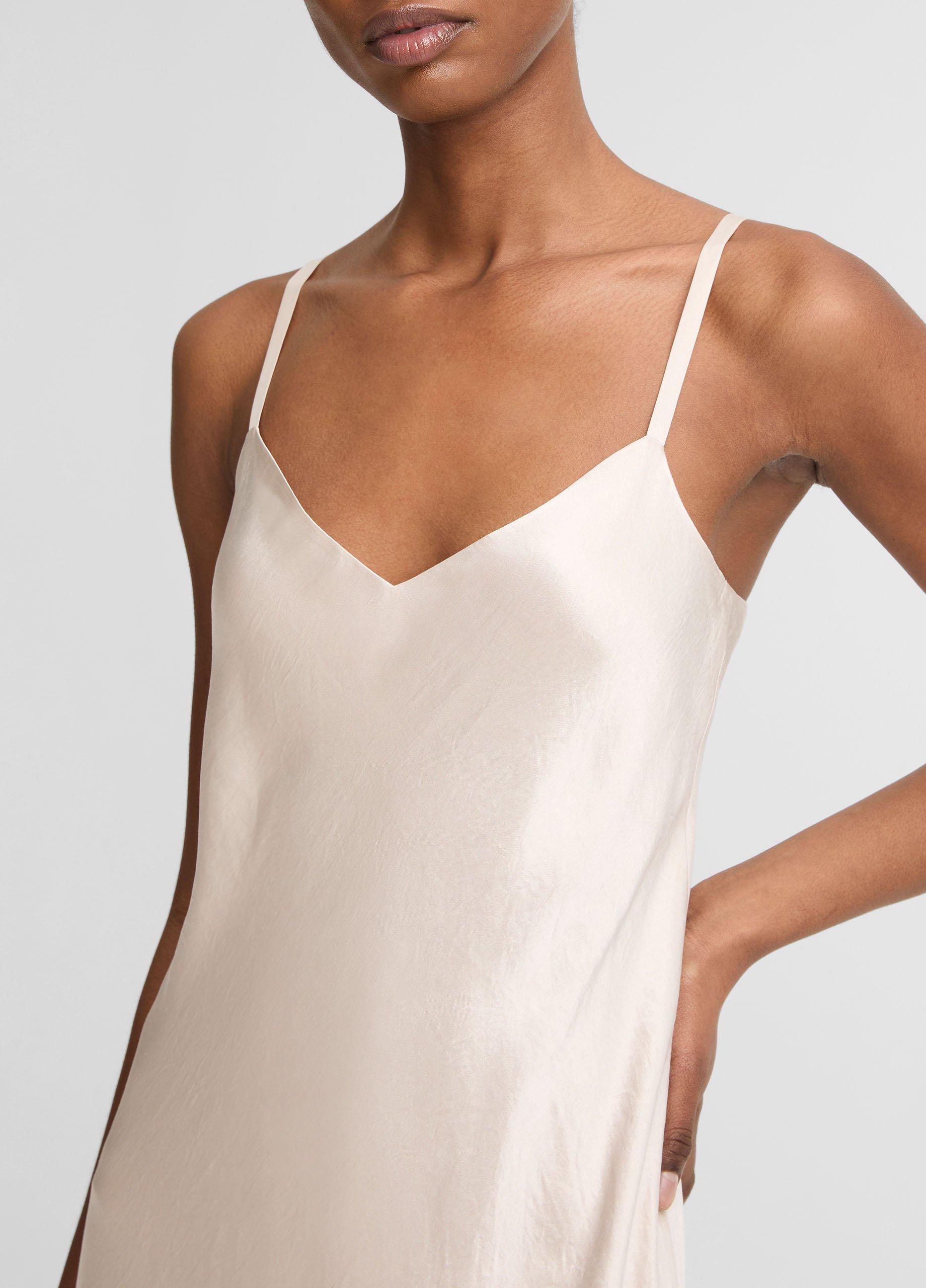 Satin V-Neck Slip Dress image number 3