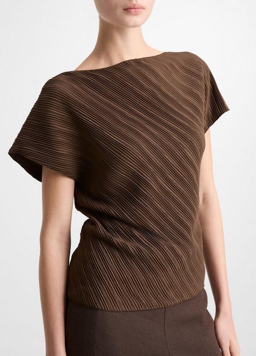 Diagonal Pleated Top