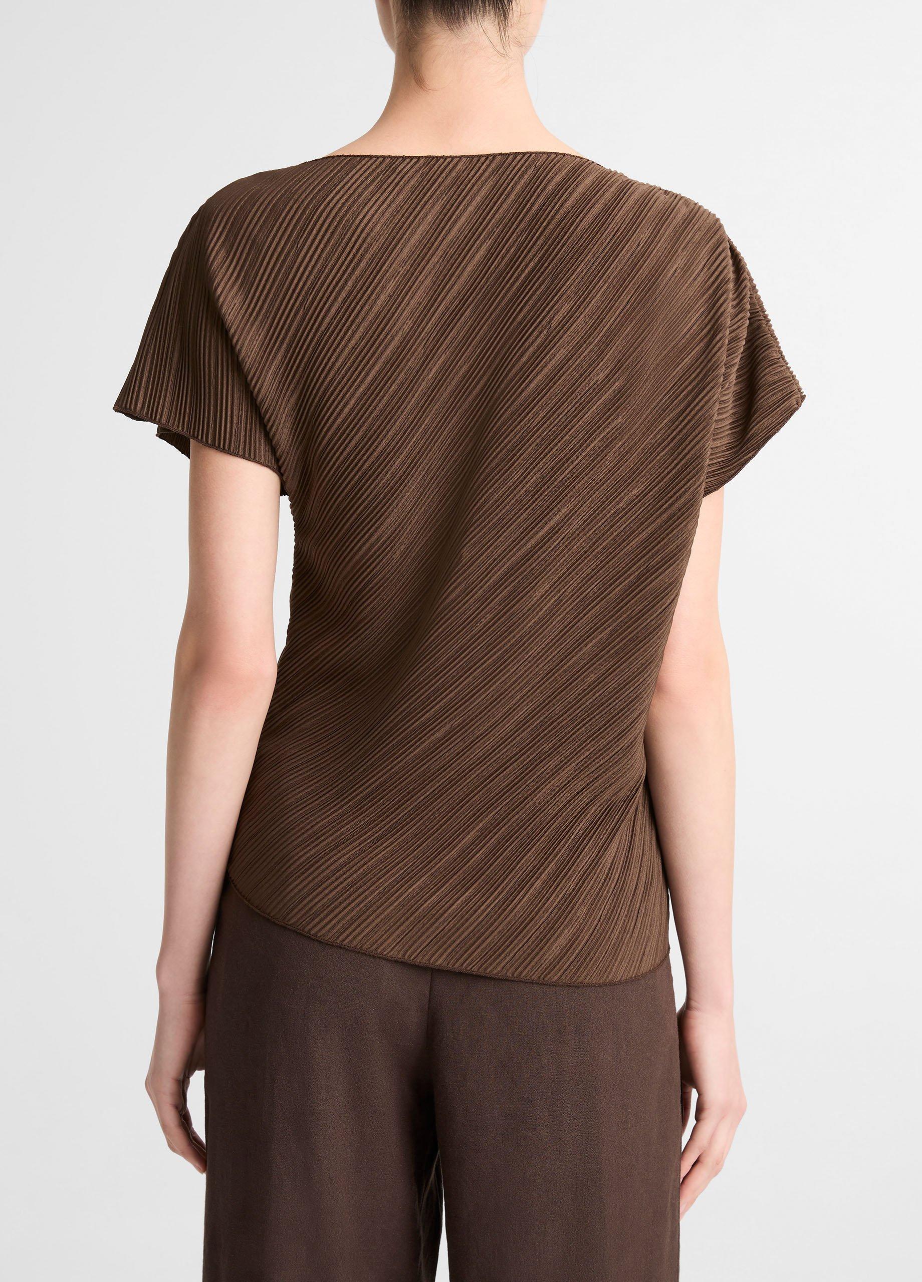 Diagonal Pleated Top image number 2