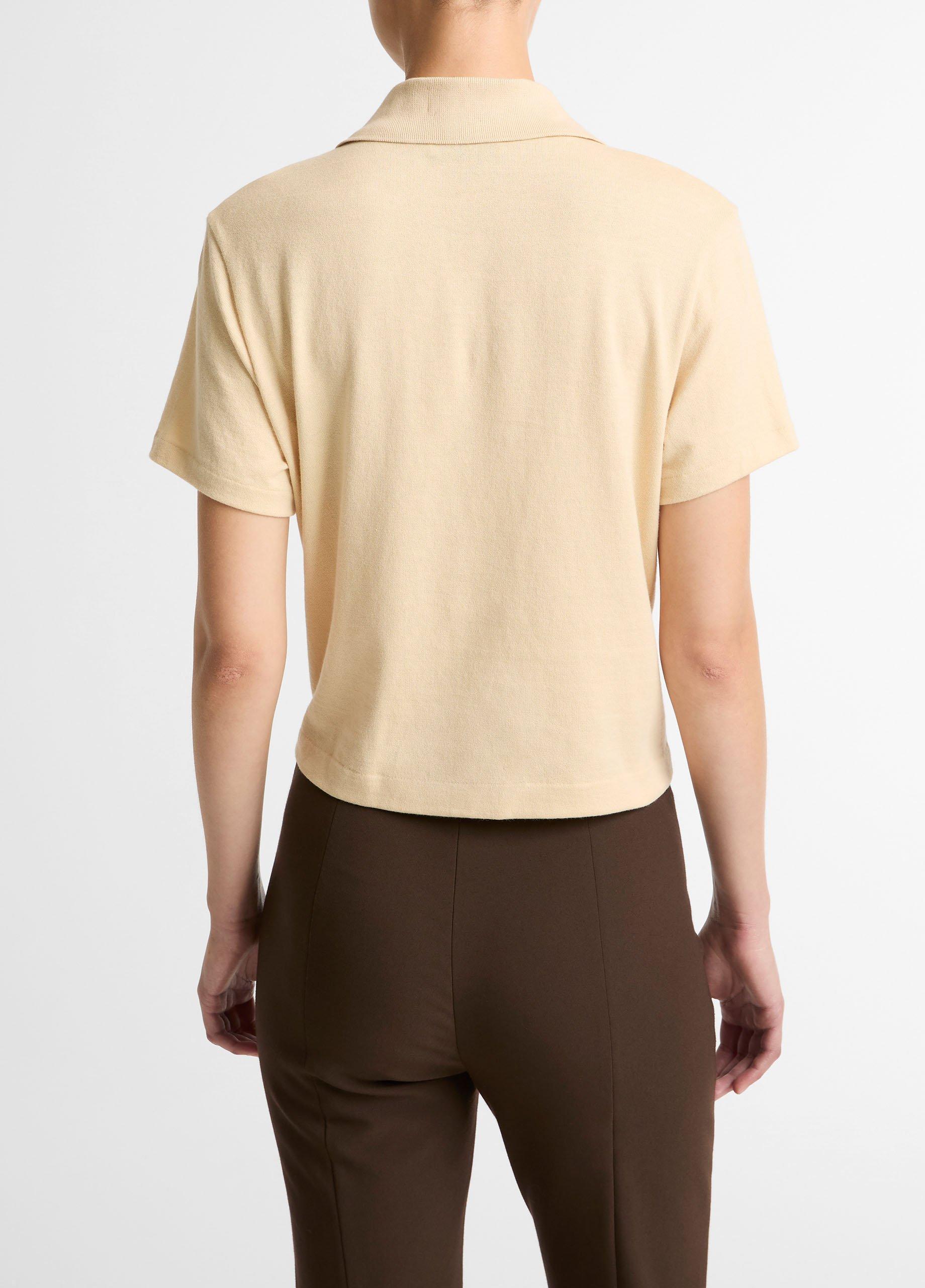 Cotton Cropped Pocket Polo image number 2