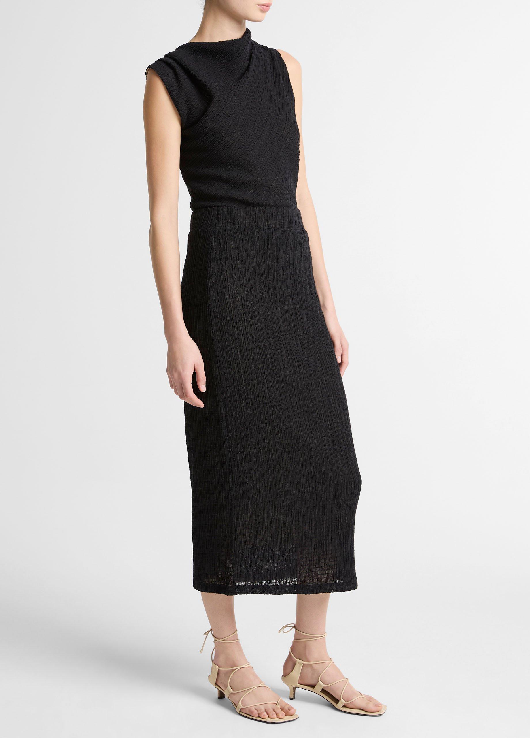 Shadow Grid Midi Skirt image number 1