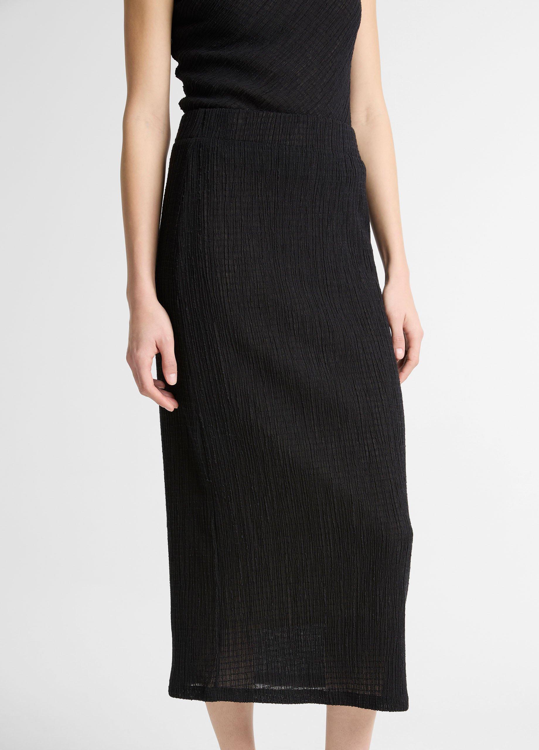Shadow Grid Midi Skirt image number 3