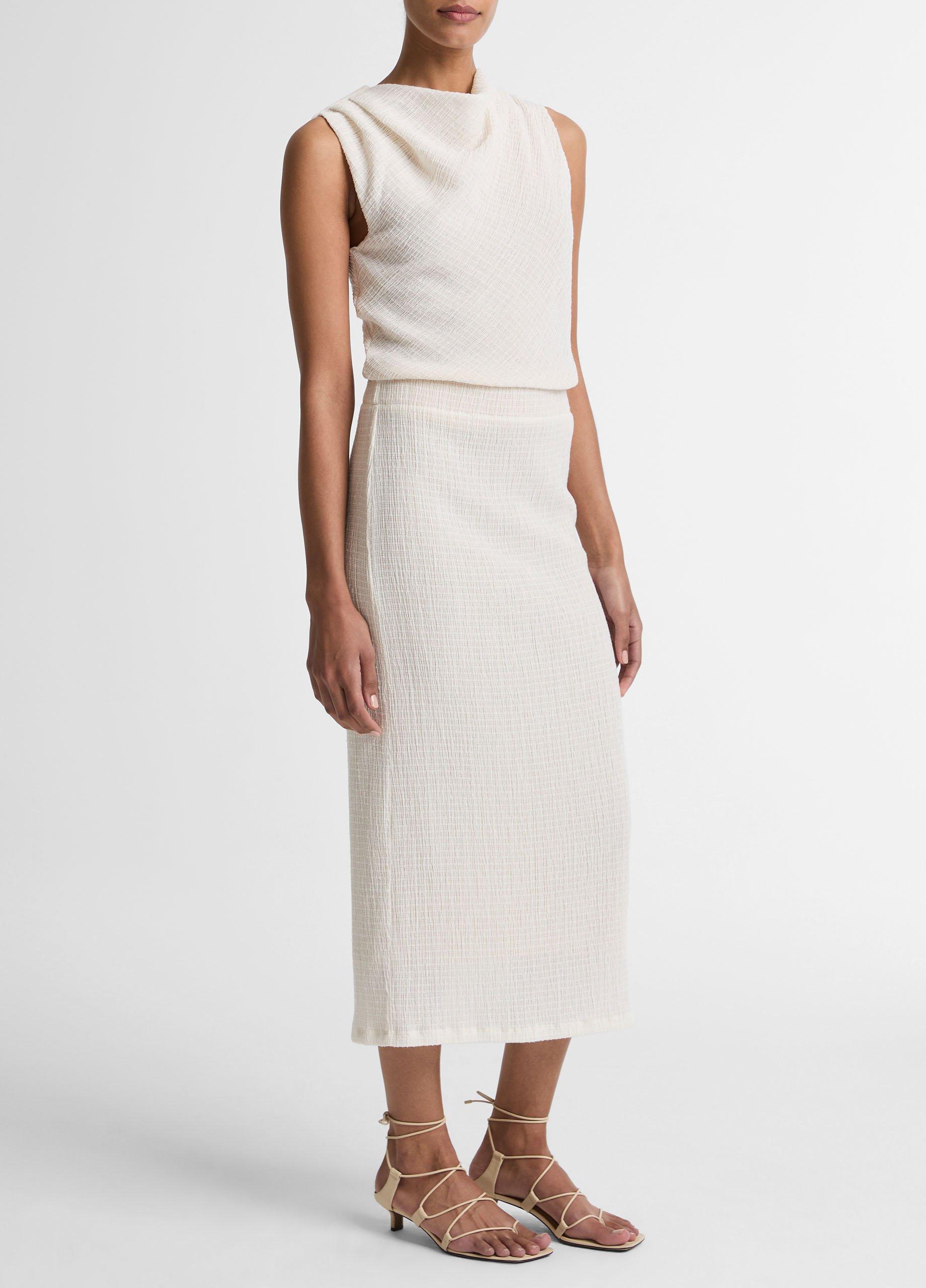 Shadow Grid Midi Skirt image number 1