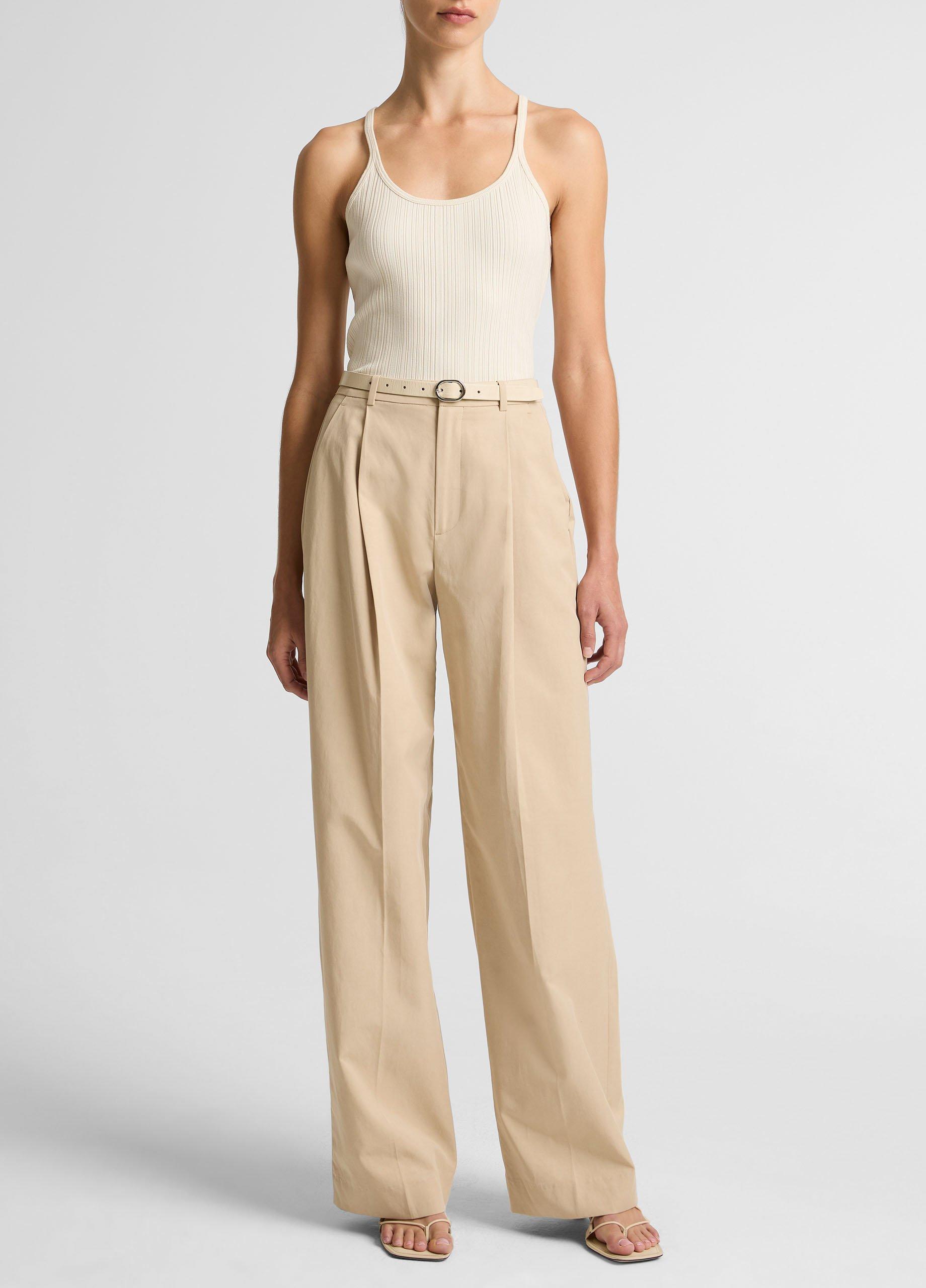 Variegated-Rib Cotton-Blend Tank image number 3