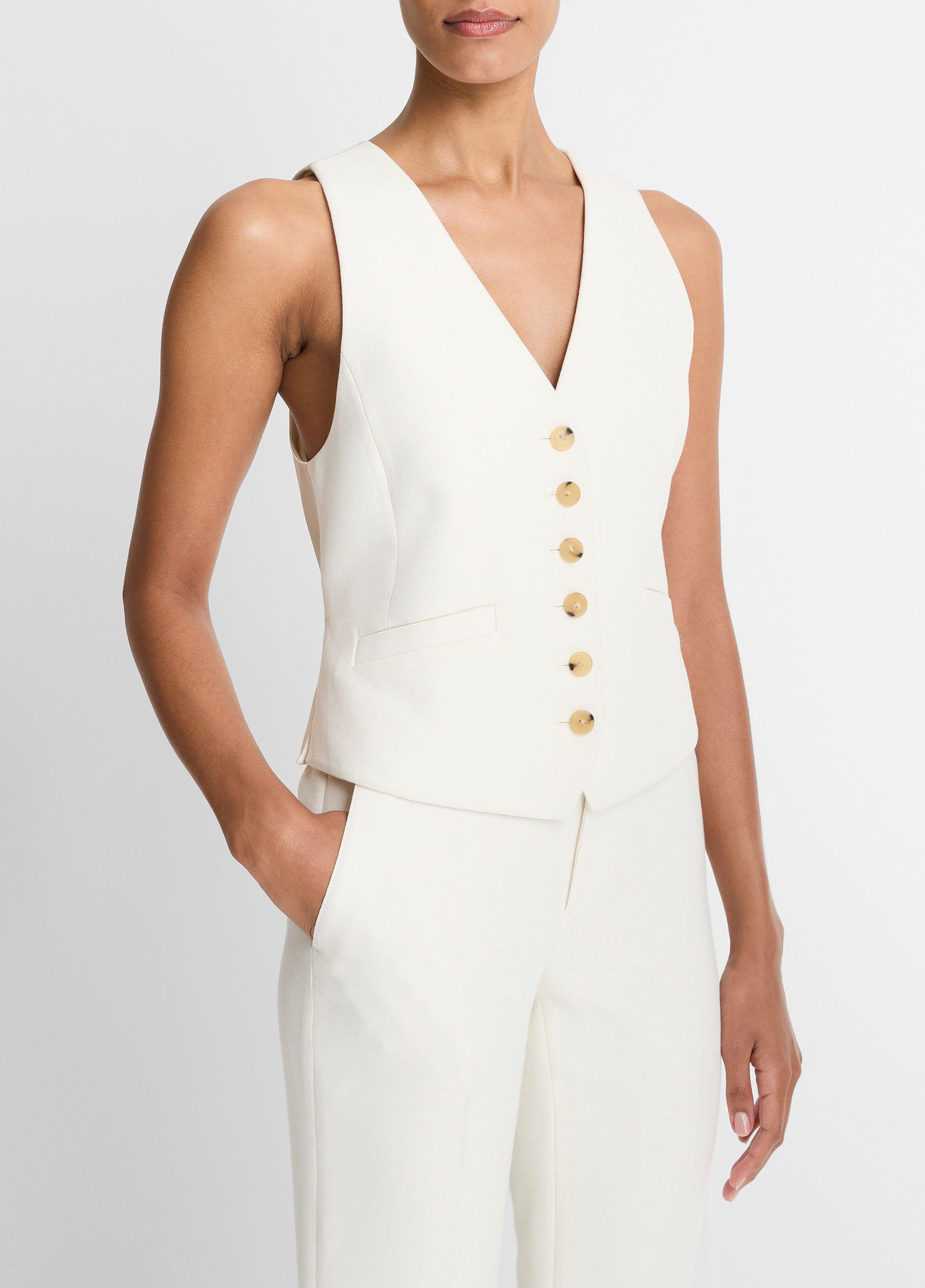 Sculptural Fitted Vest image number 1