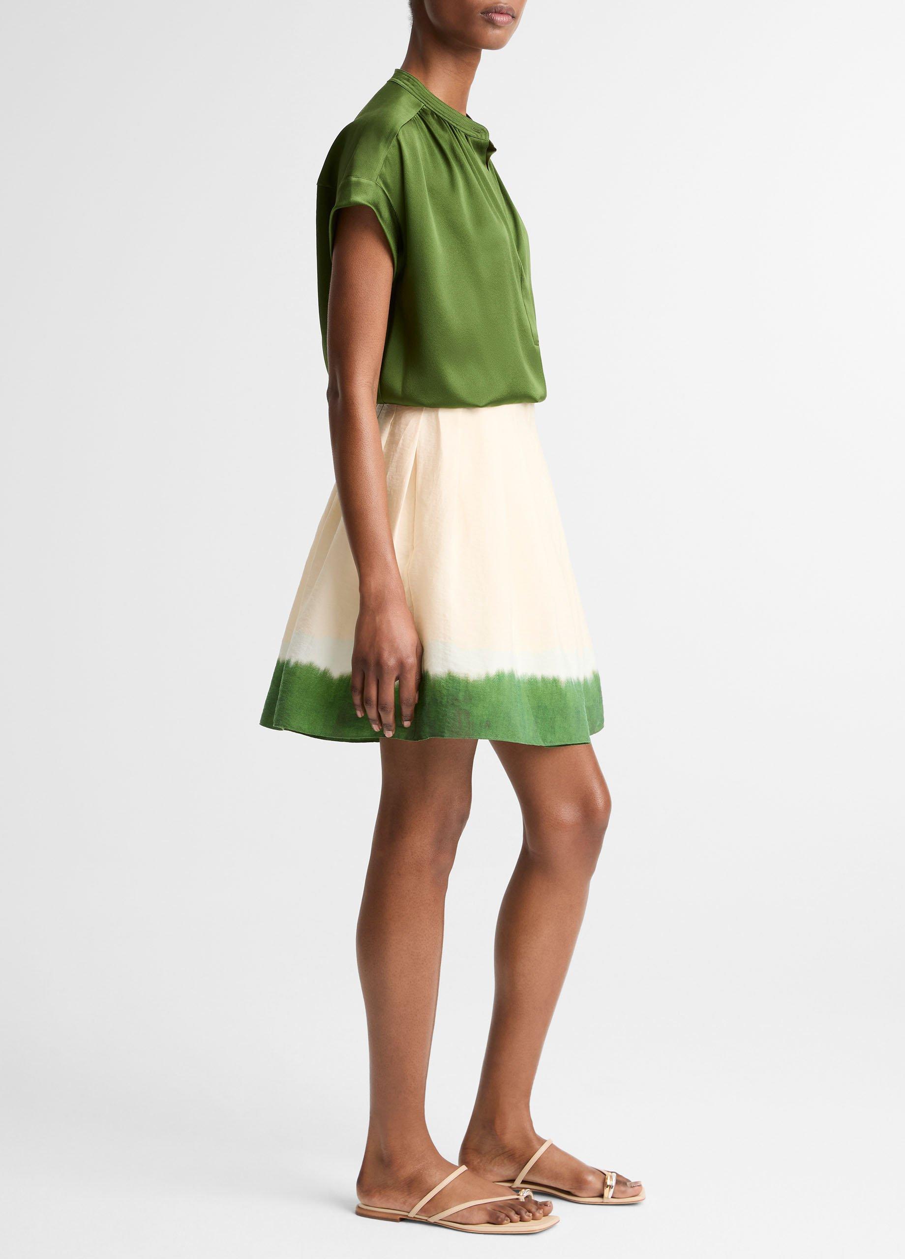 Dip-Dye Pleated Skirt image number 1