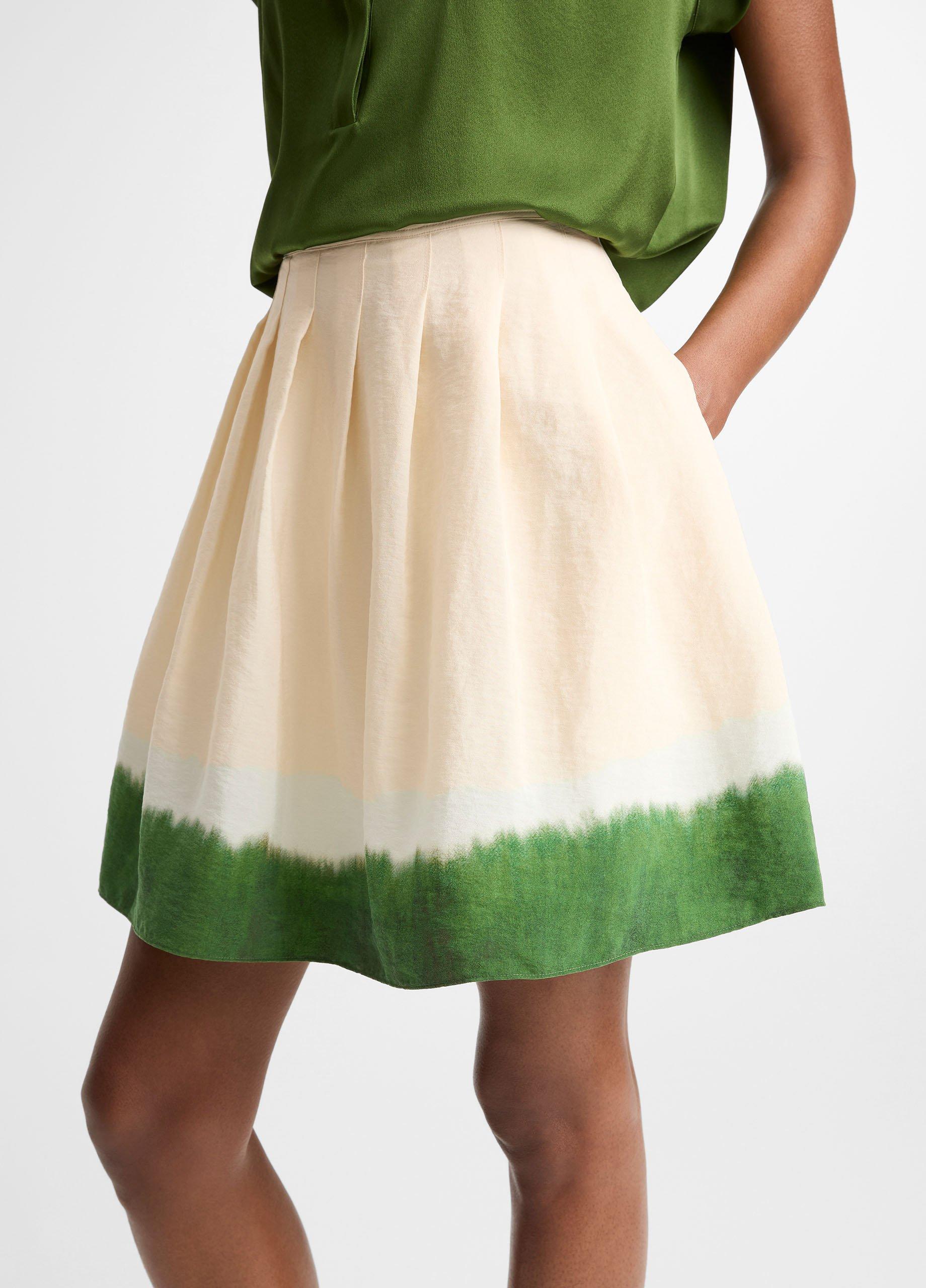 Dip-Dye Pleated Skirt image number 3