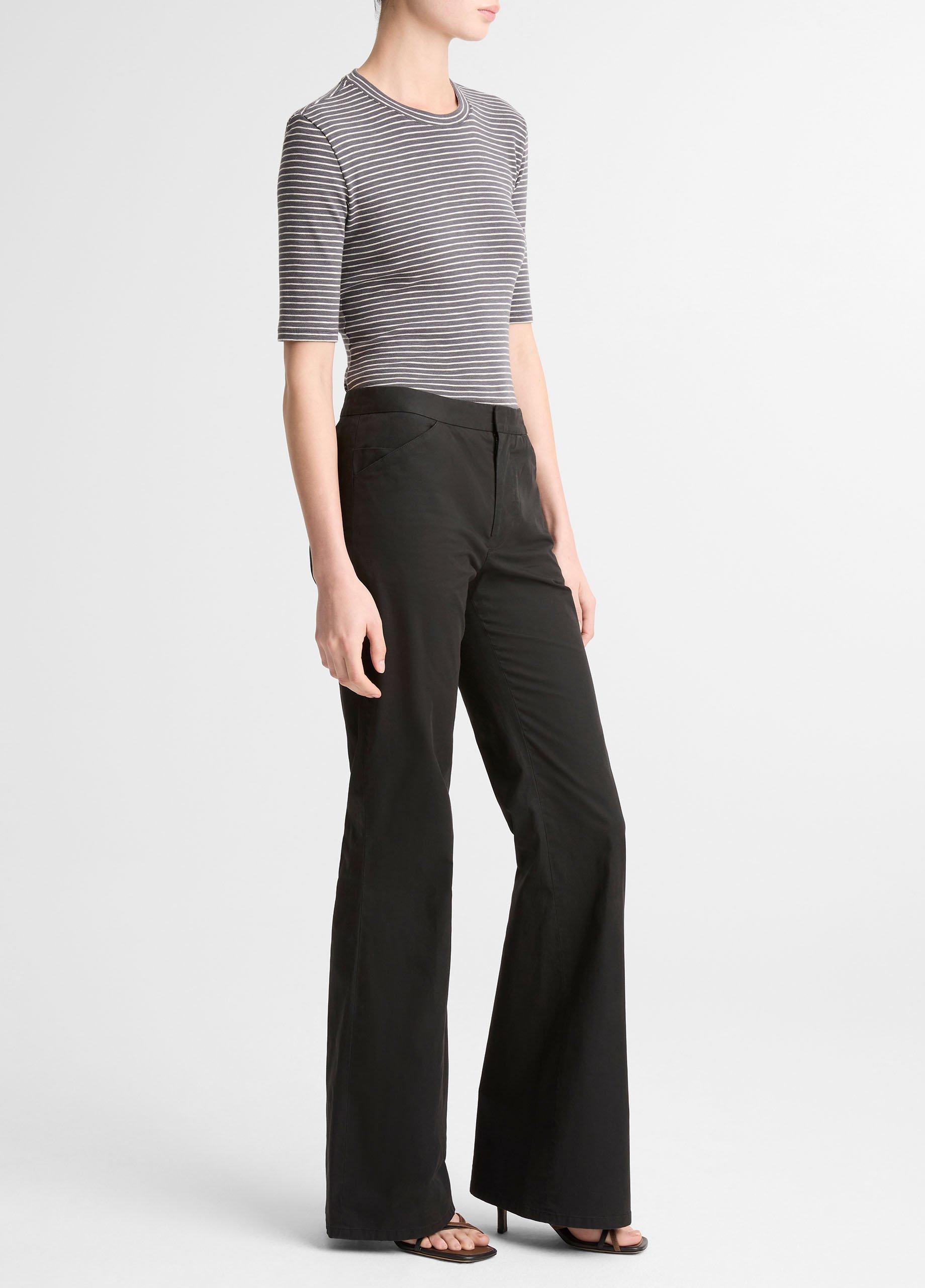 Italian Stretch-Cotton Flare Pant image number 1