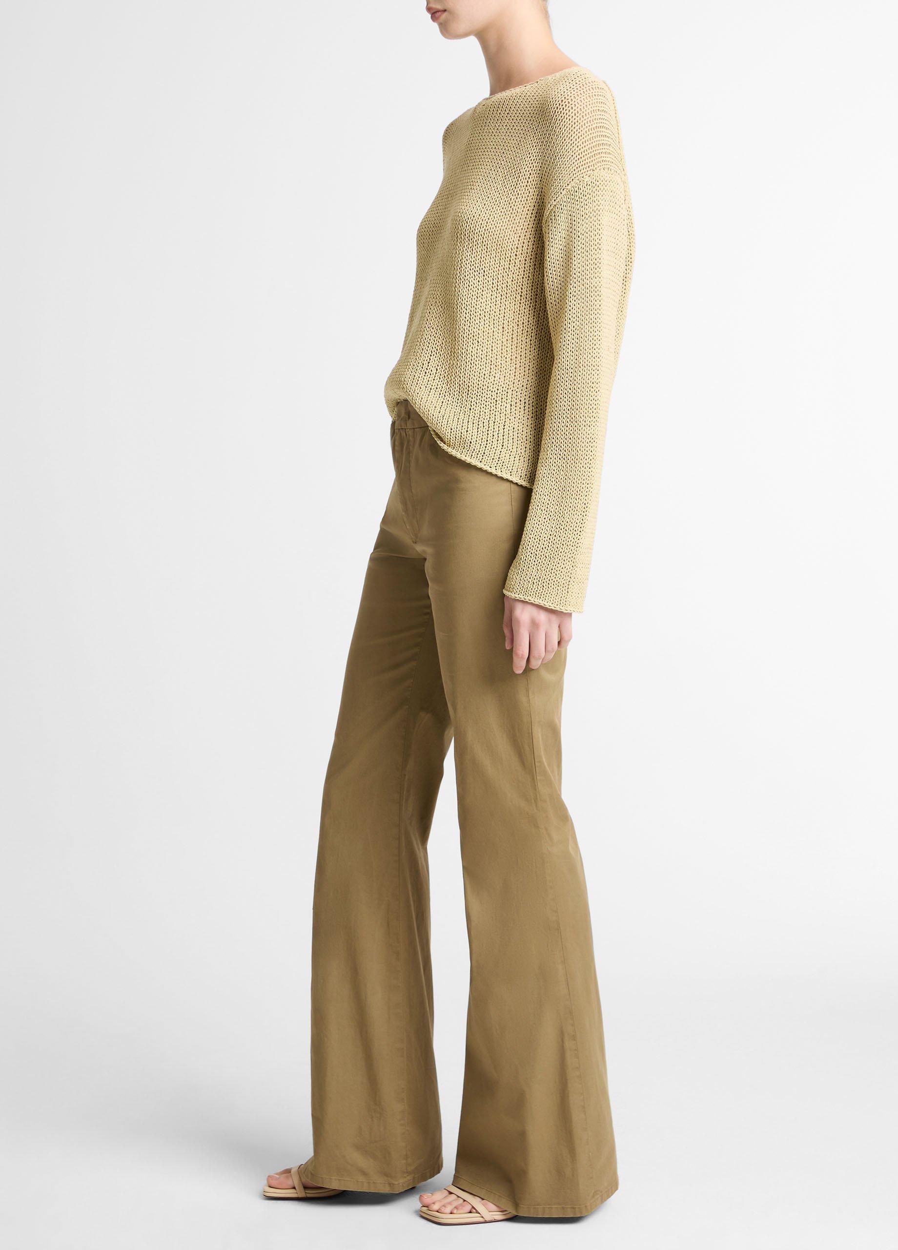 Italian Stretch-Cotton Flare Pant image number 1