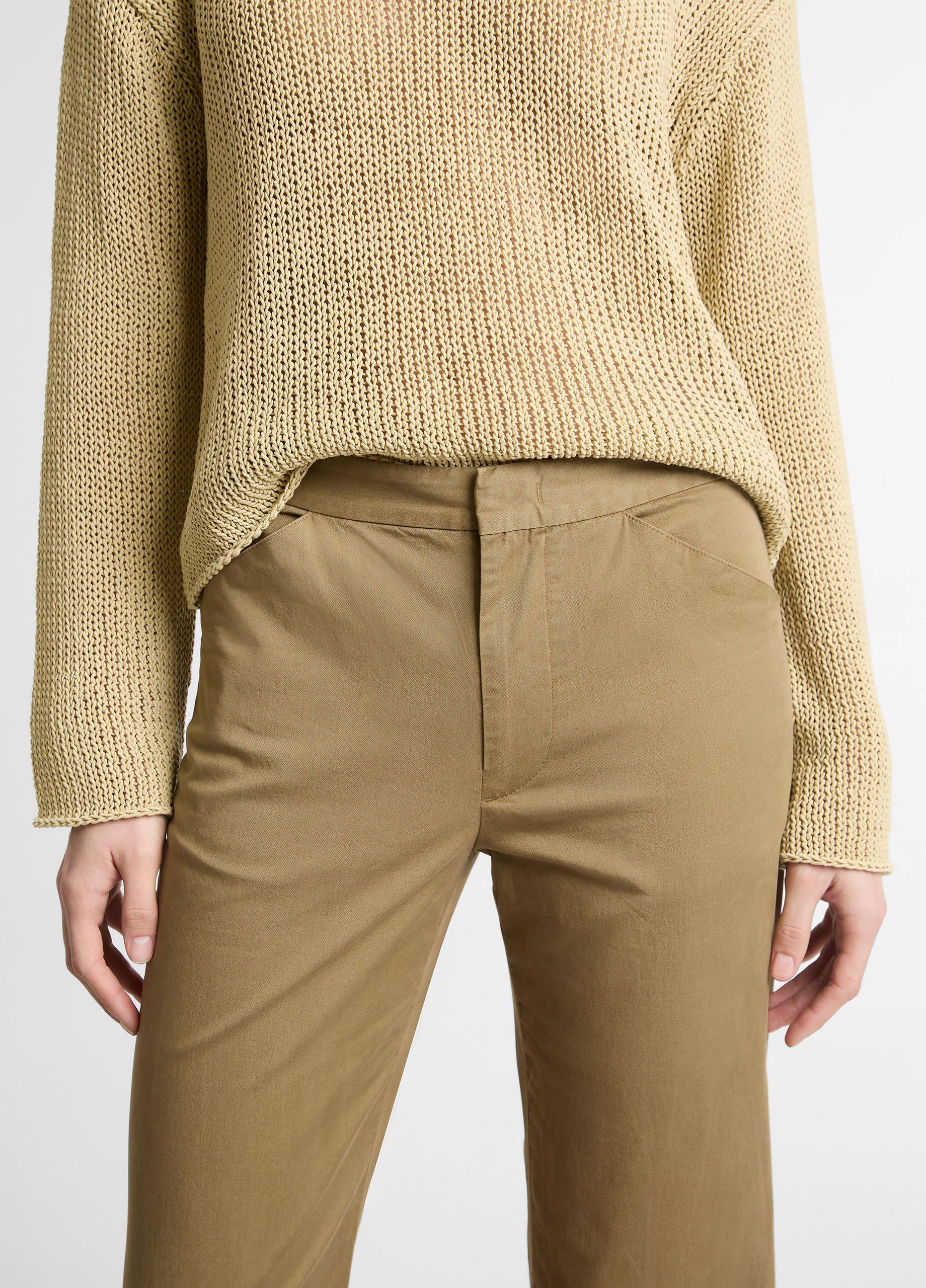 Italian Stretch-Cotton Flare Pant image number 3