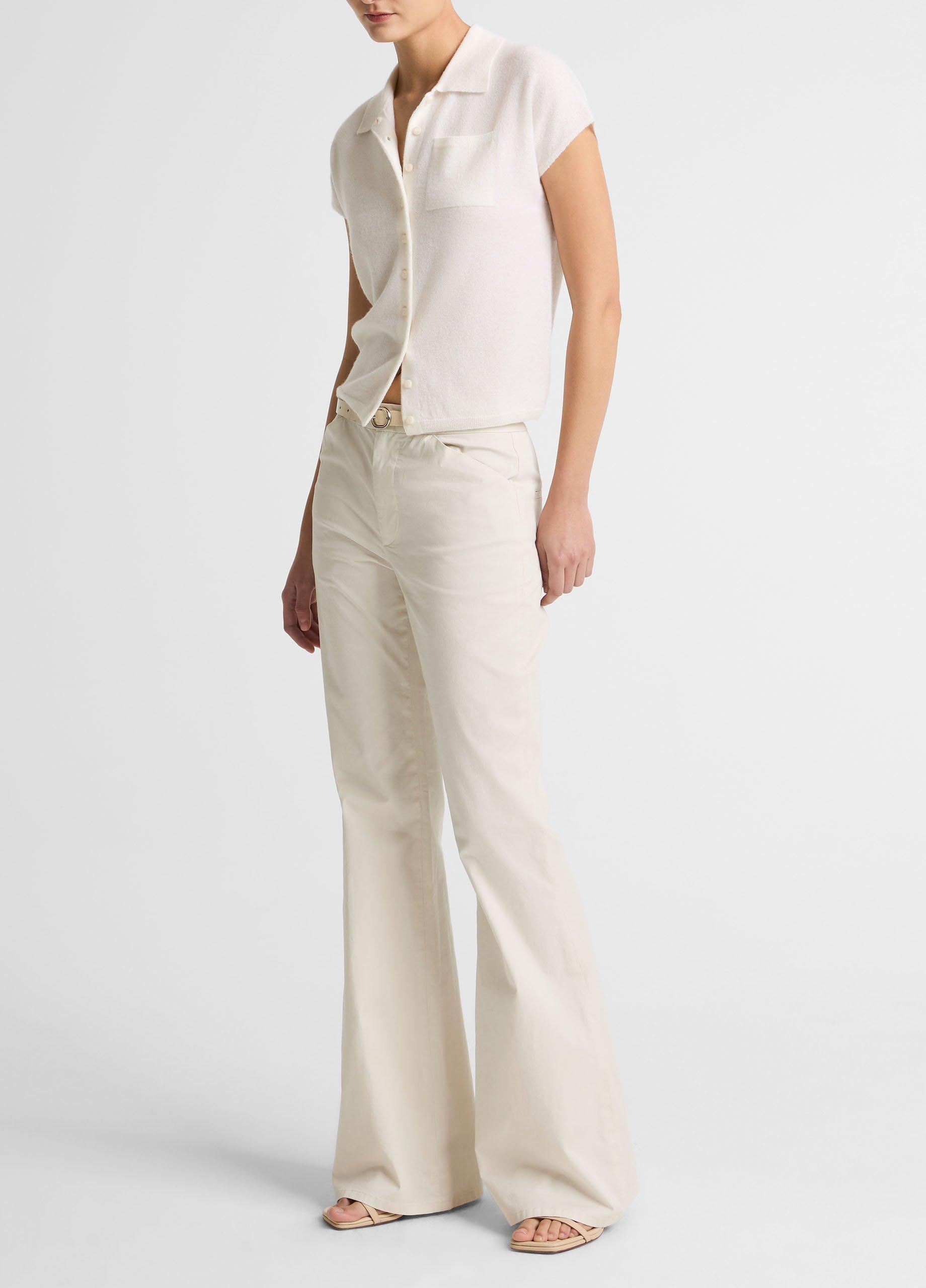 Italian Stretch-Cotton Flare Pant image number 1
