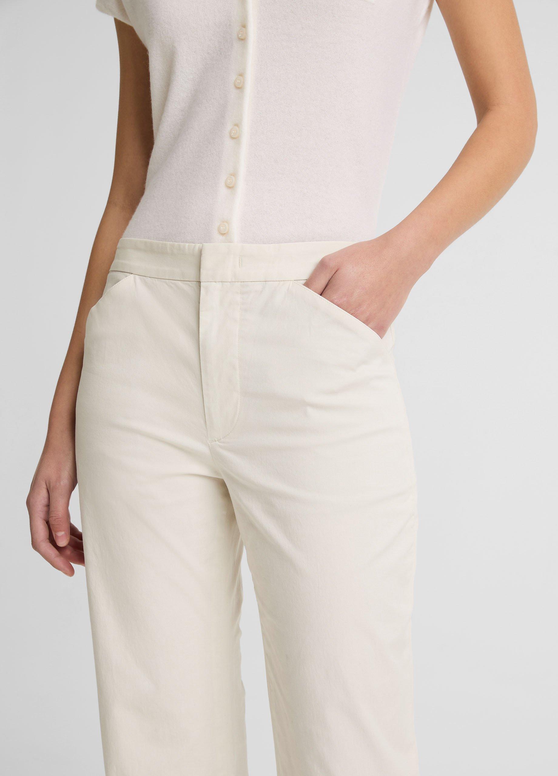 Italian Stretch-Cotton Flare Pant image number 3