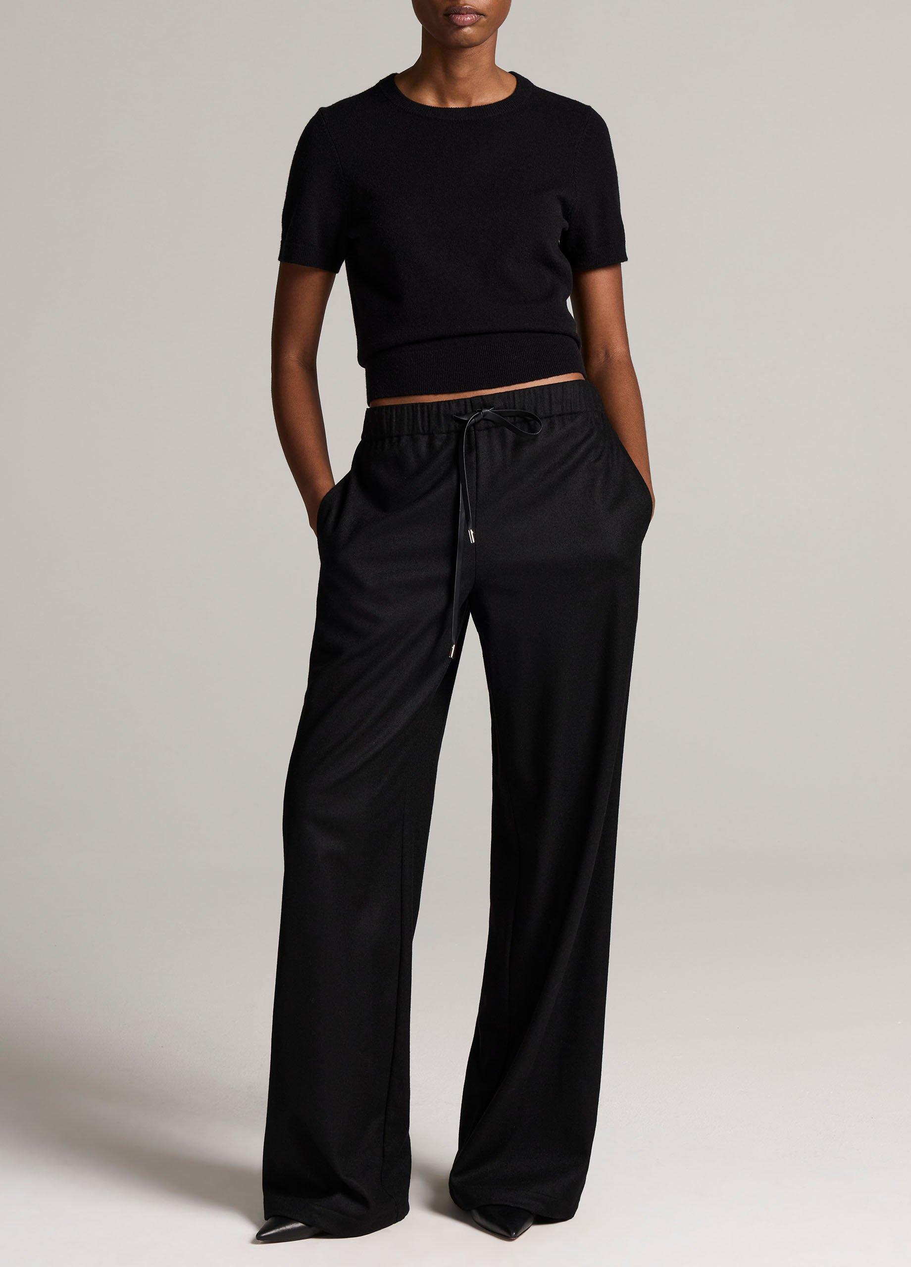Wool & Cashmere-Blend Short-Sleeve Sweater image number 3