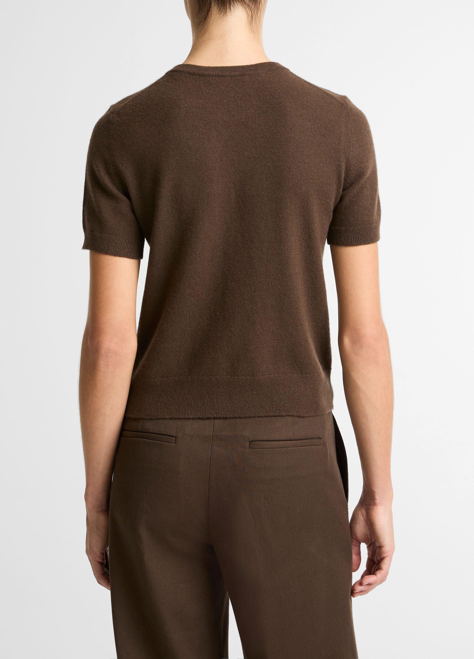 Wool & Cashmere-Blend Short-Sleeve Sweater image number 2