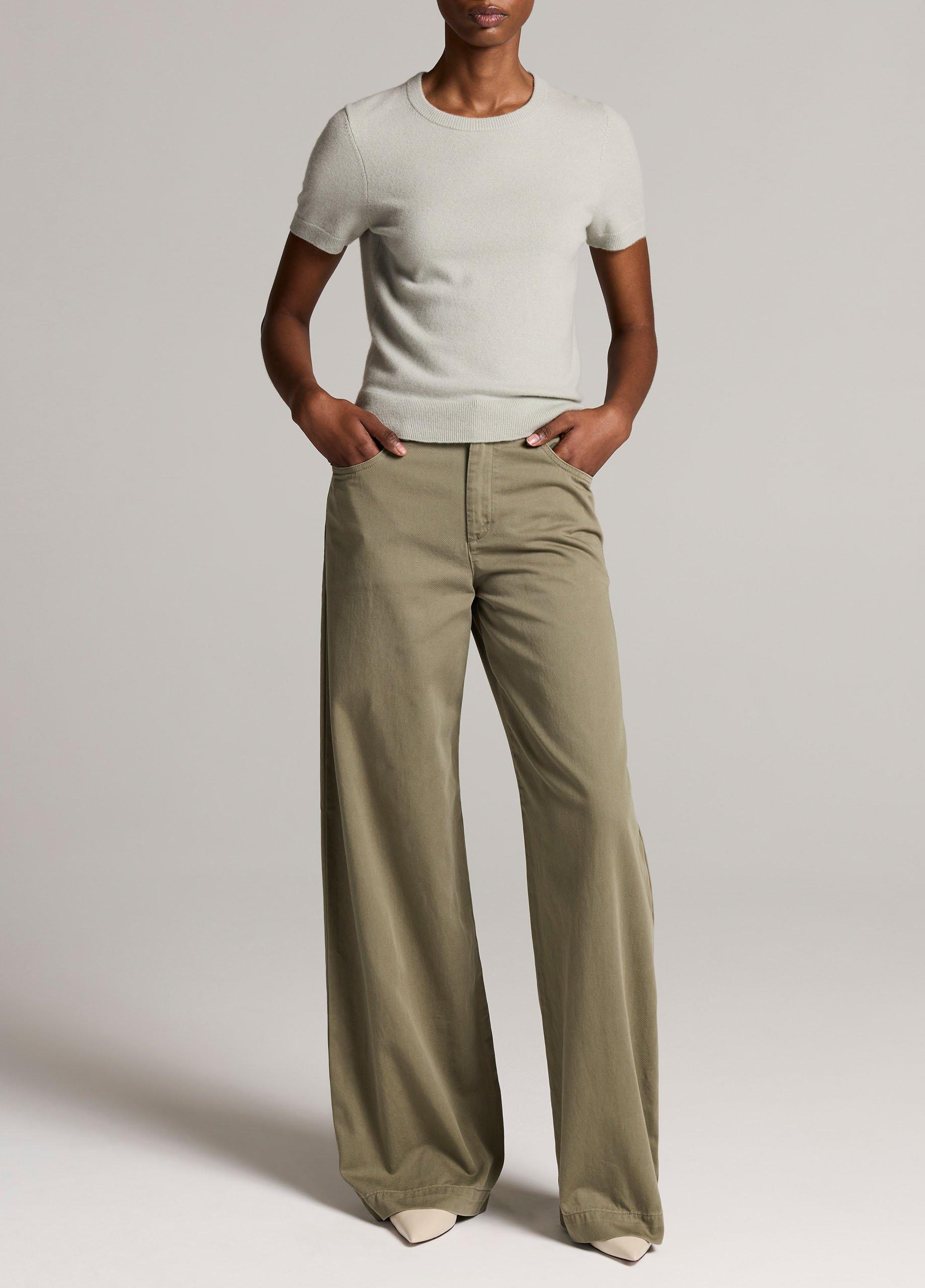 Wool & Cashmere-Blend Short-Sleeve Sweater image number 3