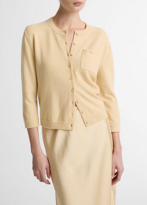 Wool & Cashmere-Blend Pocket Cardigan